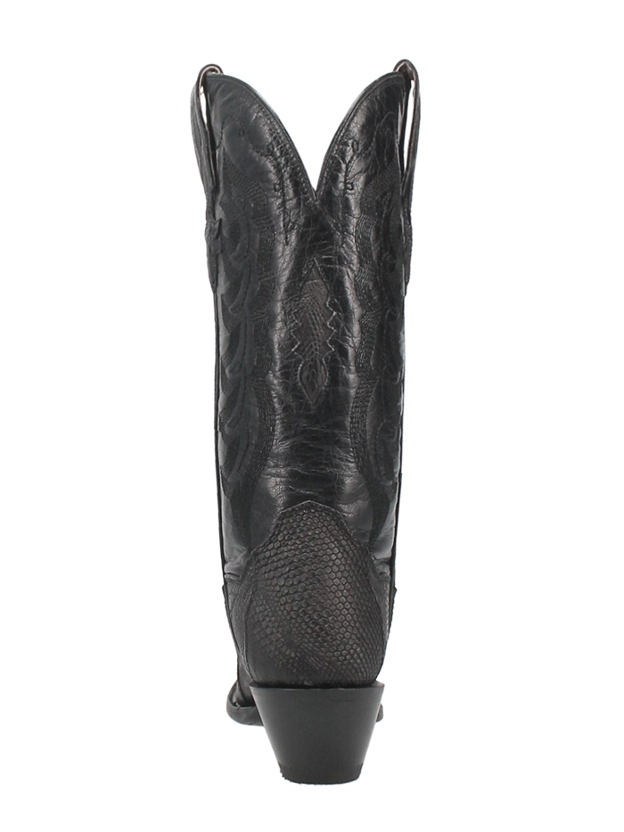 Dan Post DP3008 Women's Drifter Lizard Boots - Charcoal Western Cowgirl Boots for Country Dancing & Rodeo Events