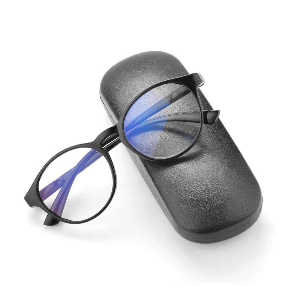 Blue Light Blocking Reading Glasses - Retro Round Frame Magnifying Eyewear for Men & Women (+4.00 Strength) - Perfect for Computer Work, Reading & Screen Time