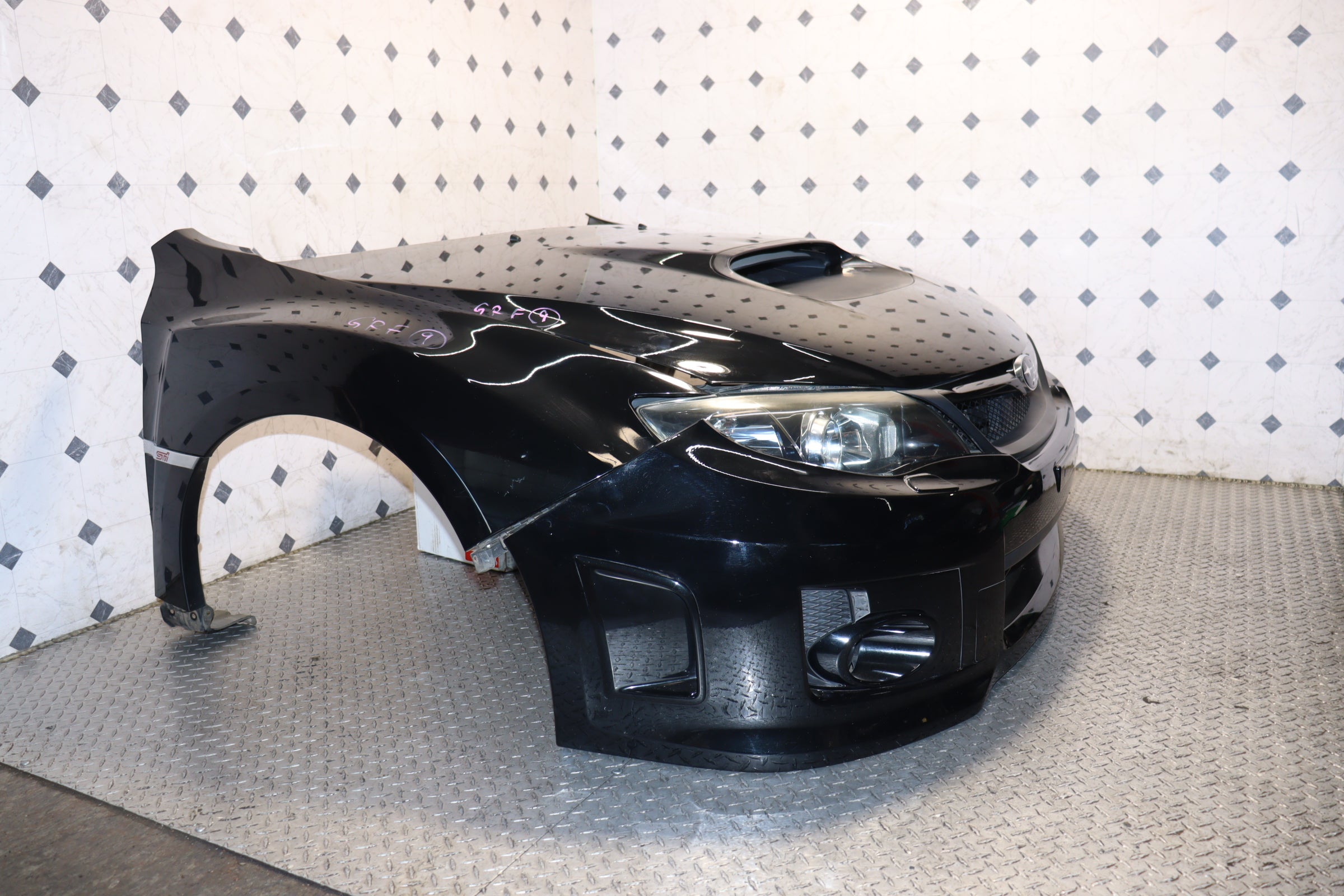 JDM Subaru WRX STI 2008-2014 V10 Front End Conversion Nose Cut Kit - Complete Set for Performance Upgrade & Body Modification | Perfect for Car Enthusiasts & Racing Events
