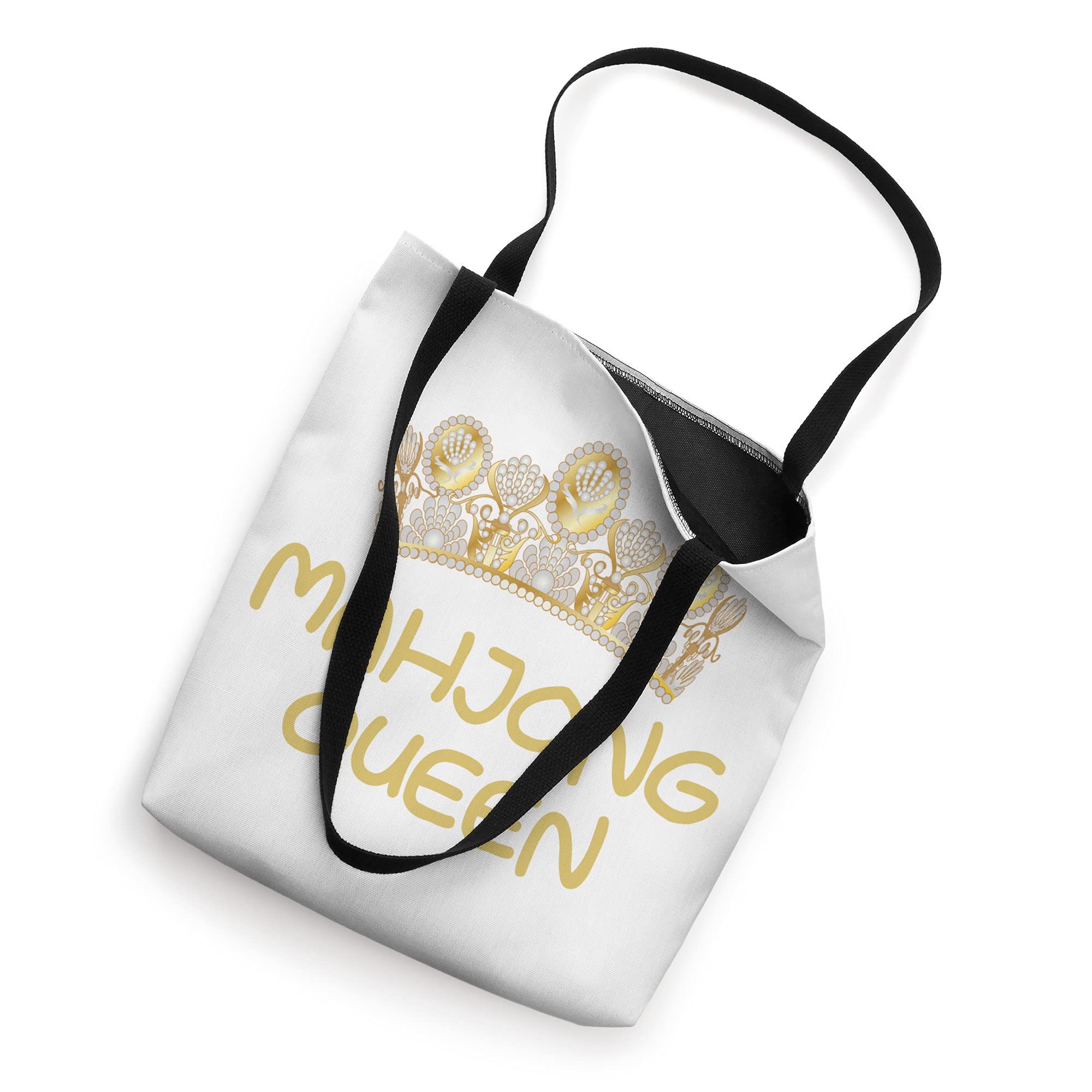 Stylish Mahjong Queen Tote Bag for Women - Durable Canvas Shopping Bag with Unique Mahjong Design - Perfect for Grocery Shopping, Beach Trips & Daily Use
