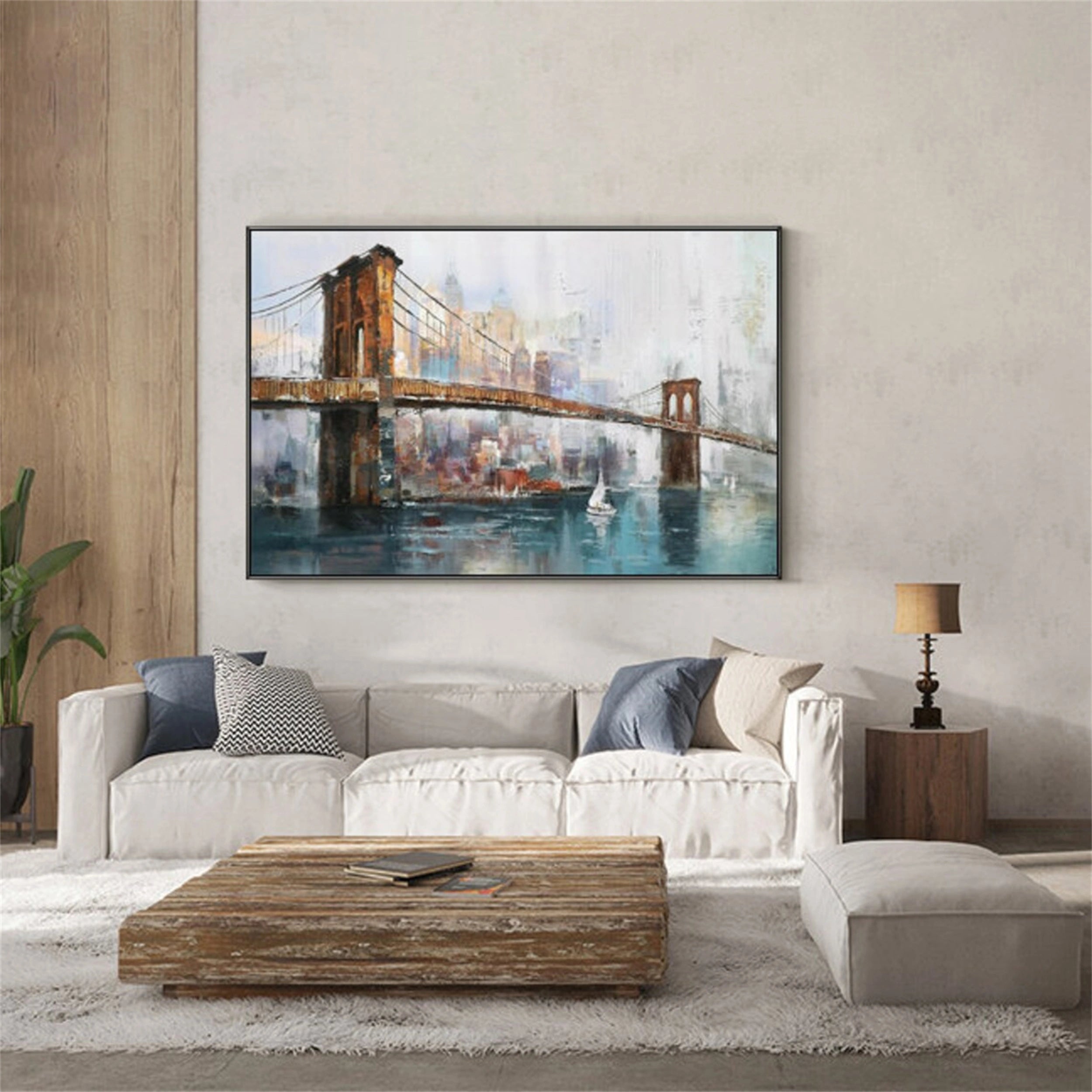 Urban Landscape Painting #UL 012 - Modern Wall Art for Home & Office Decor - Perfect for Living Room, Bedroom or Workspace