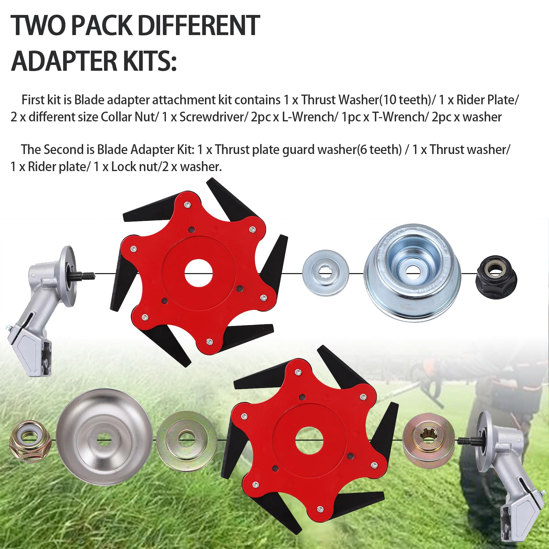 6 Steel Razor Trimmer Head & 10