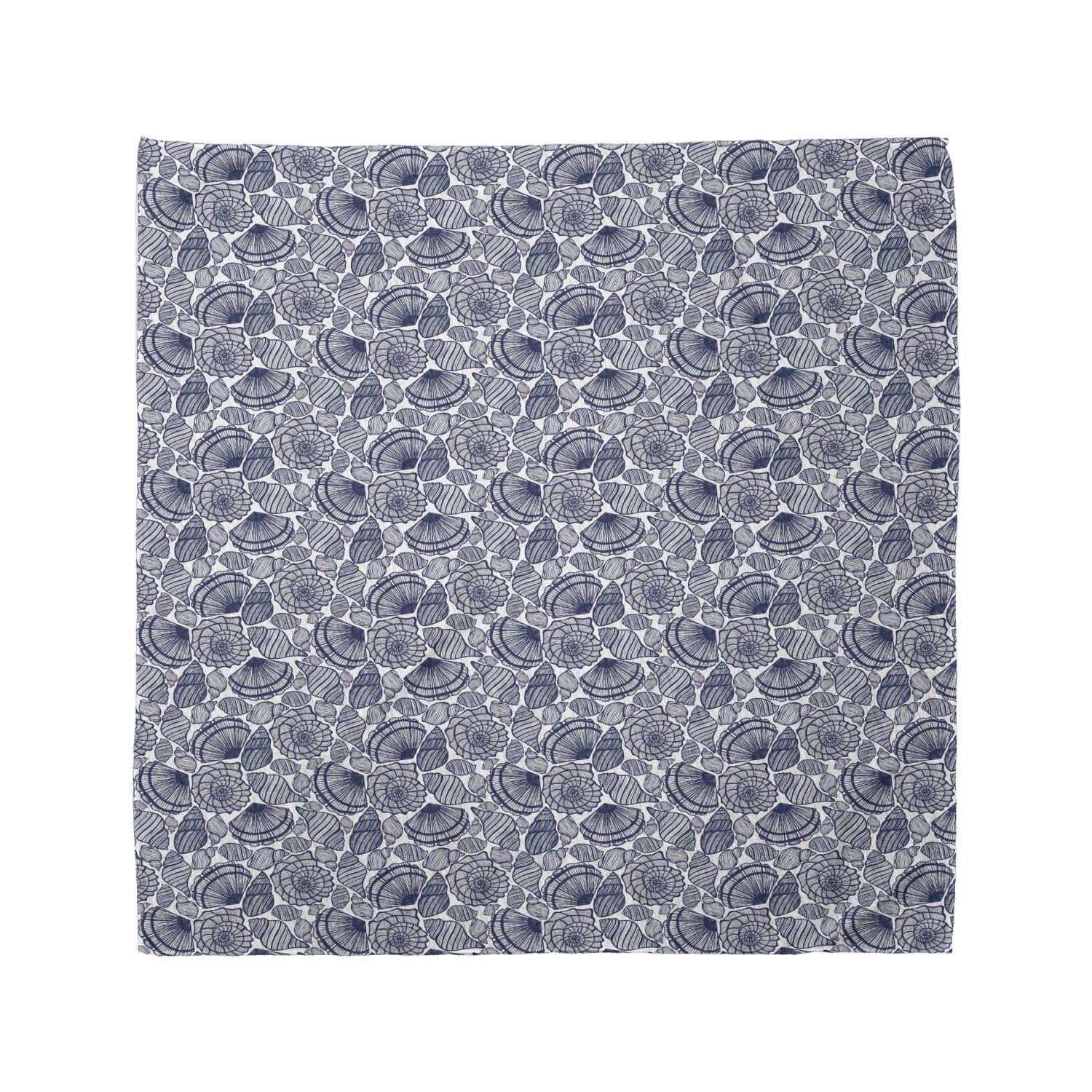 Ambesonne Navy Blue Bandana with Aquatic Animal Lines - Unisex Head & Neck Scarf for Men & Women - Perfect for Outdoor Activities, Sports, and Fashion Accessories