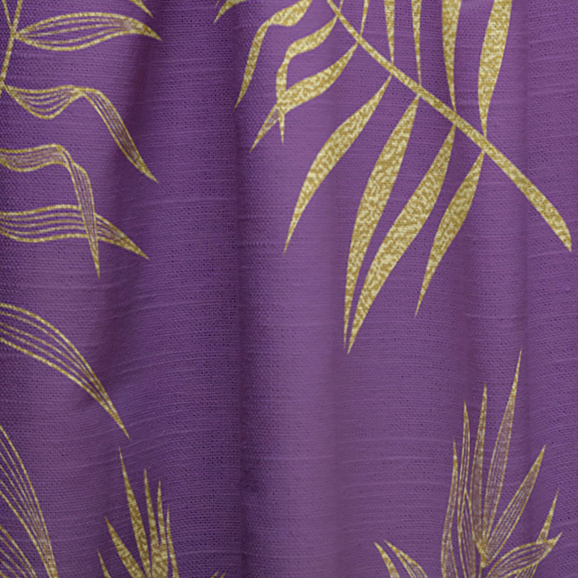 DesignQ Tropical Foliage V Thermal Insulated Curtains - Single Panel 52x120 Inches - Blackout Drapes for Bedroom & Living Room - Perfect for Home Decor, Privacy & Temperature Control
