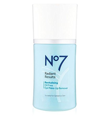 No7 Radiant Results Revitalizing Oil-Free Eye Makeup Remover 100ml – Gentle & Effective for Sensitive Eyes, Daily Use, Travel-Friendly