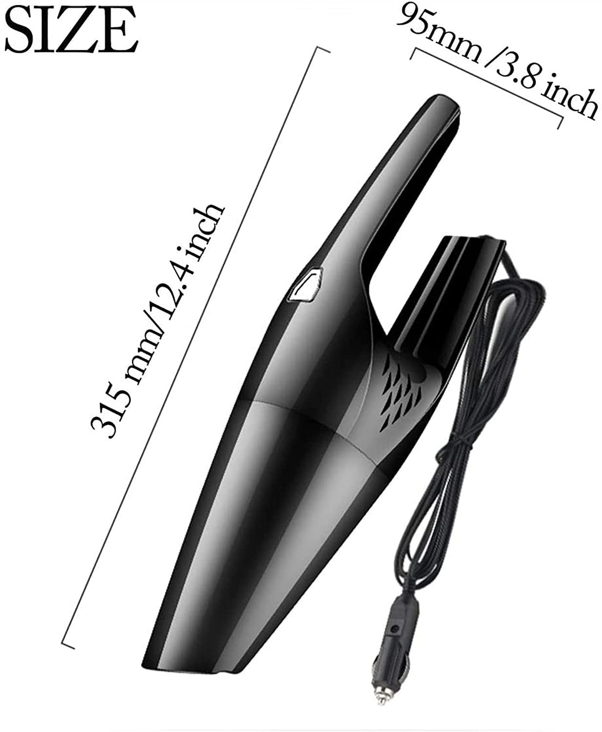 **6000Pa Powerful Cordless Handheld Vacuum Cleaner - Lightweight & Portable for Home, Car, Pet Hair Cleaning - Ideal for Quick Spills, Upholstery, and Hard-to-Reach Areas (Black)**