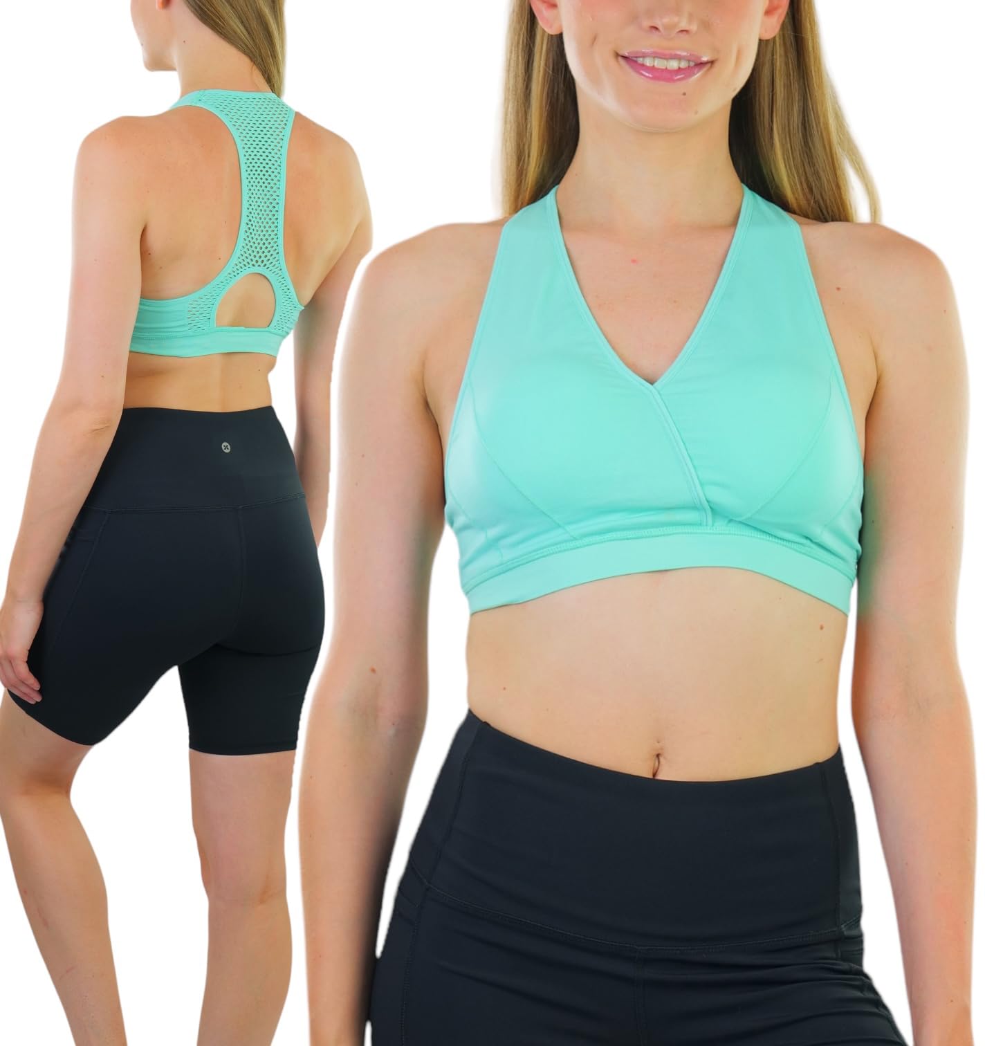 ToBeInStyle Women's Seamless Supportive Wire-Free Sports Bras & Bralettes - Comfortable Workout, Yoga, Running & Lounge Wear for Active Women