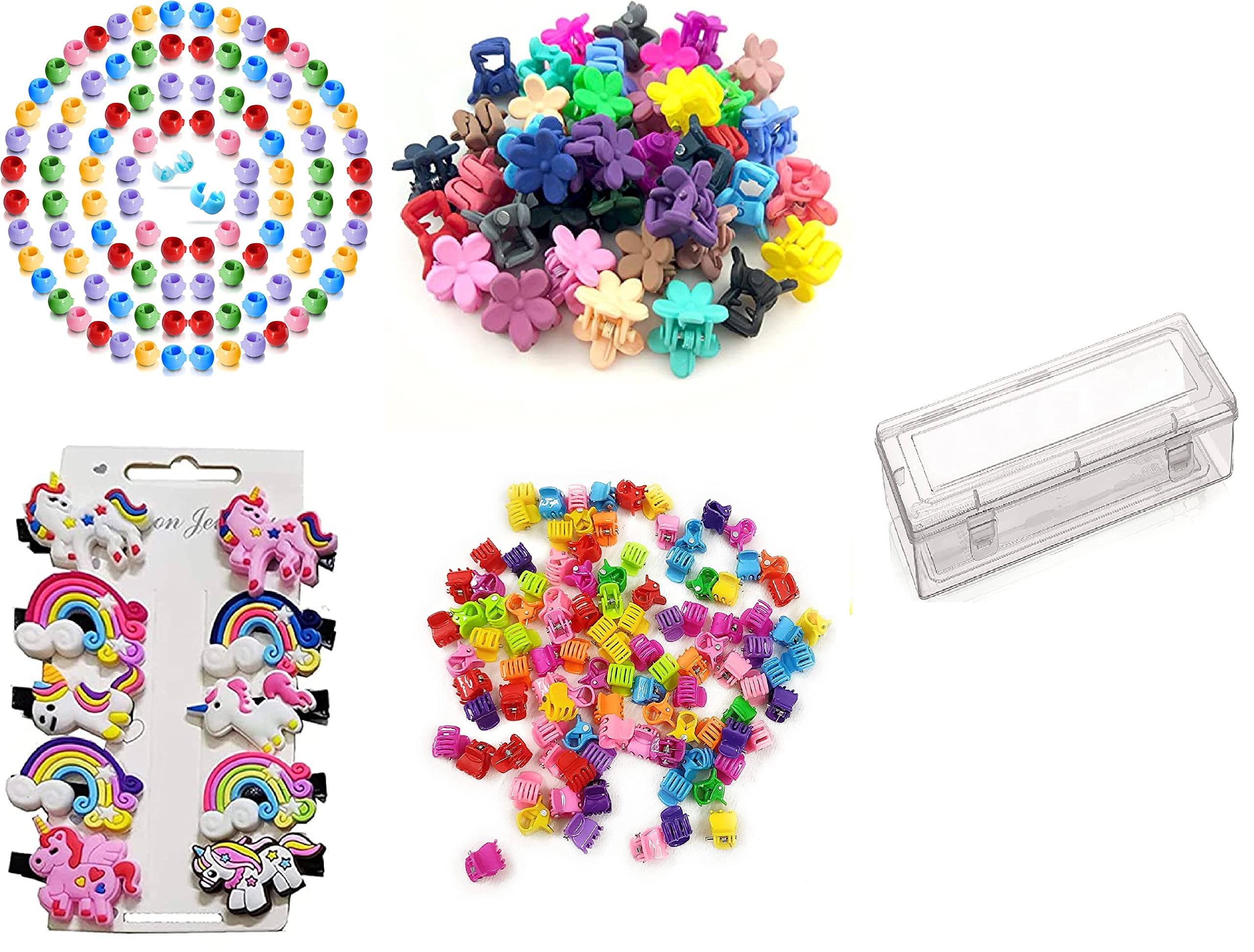 Dishita Creations Mini Claw Hair Clips Set - 40-Piece Mixed Colors for Baby Girls, Kids & Women | Perfect for School, Parties & Everyday Hairstyles