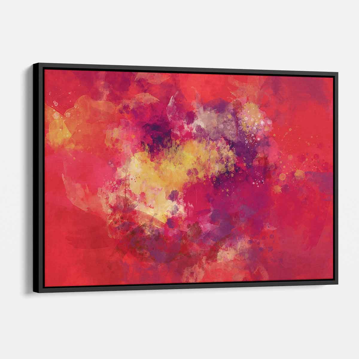 Red Shades Wall Art Canvas 1498 - Modern Abstract Painting for Living Room, Bedroom & Office Decor | Large Framed Canvas Print for Home & Commercial Spaces