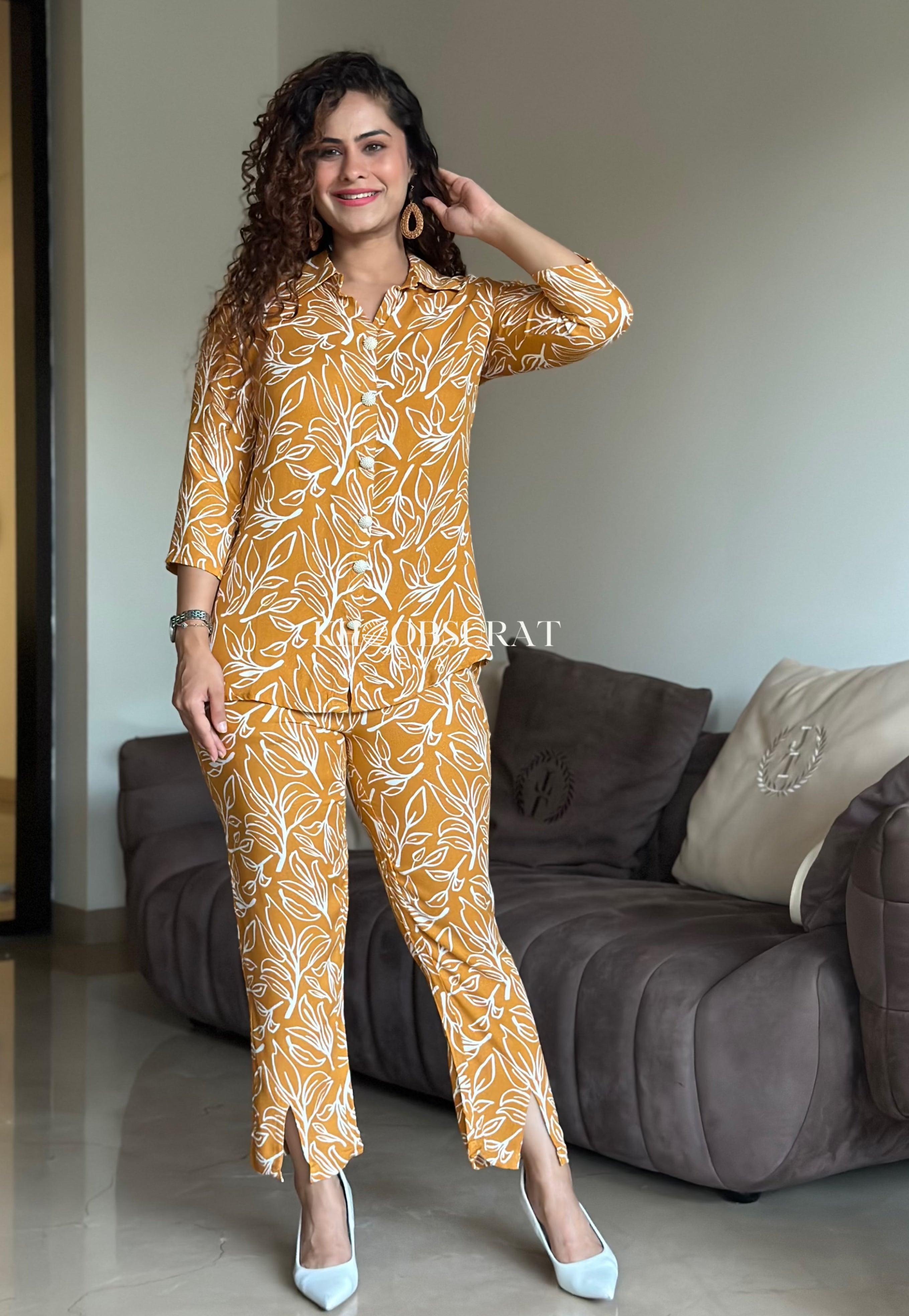 Trendy Yellow Matching Outfit Set for Women | Summer Casual & Party Wear | Perfect for Beach, Brunch, and Date Nights