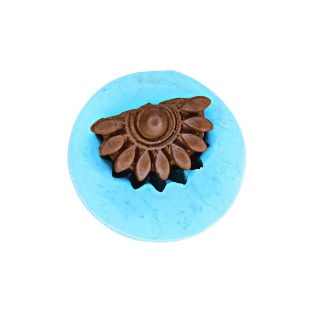 Claysphere Dainty Moon Stud Flexible Silicone Mold for DIY Terracotta Jewelry Making - Eco-Friendly Craft Supplies for Handmade Temple Jewelry, Clay Art & Resin Crafts - Perfect for Earrings, Necklaces & Home Decor Projects
