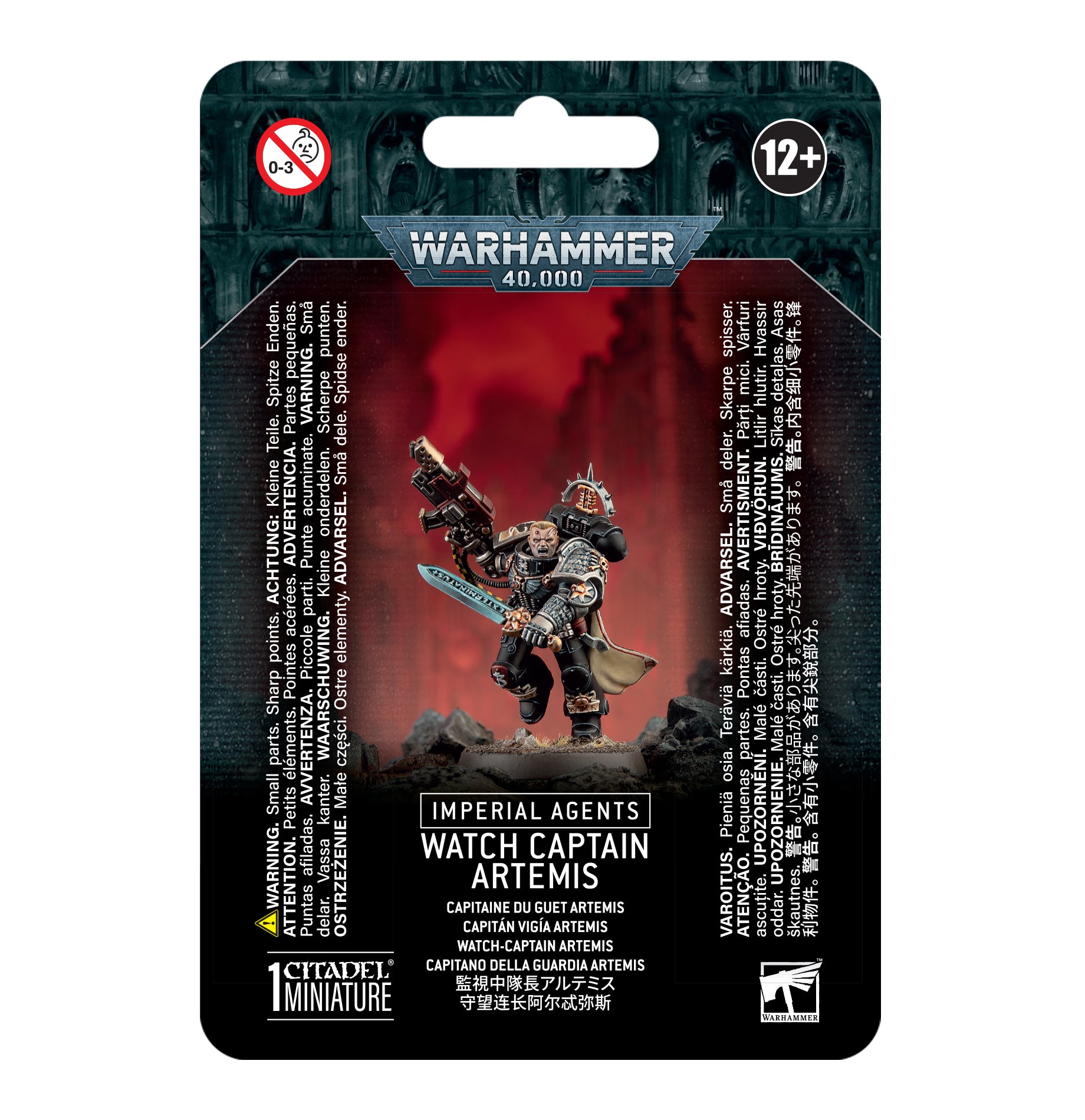 Warhammer 40K Imperial Agents Watch Captain Artemis Miniature - Official Games Workshop Tabletop Wargaming Figure for Collectors & Painters - Perfect for 40K Battles, Display Cases & Hobby Painting