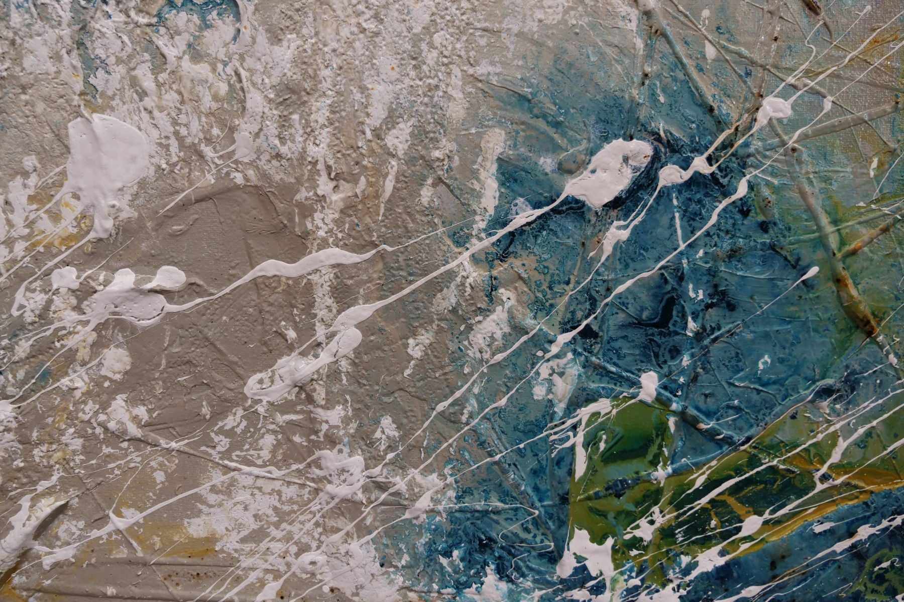 Midnight Denim Abstract Painting - 63