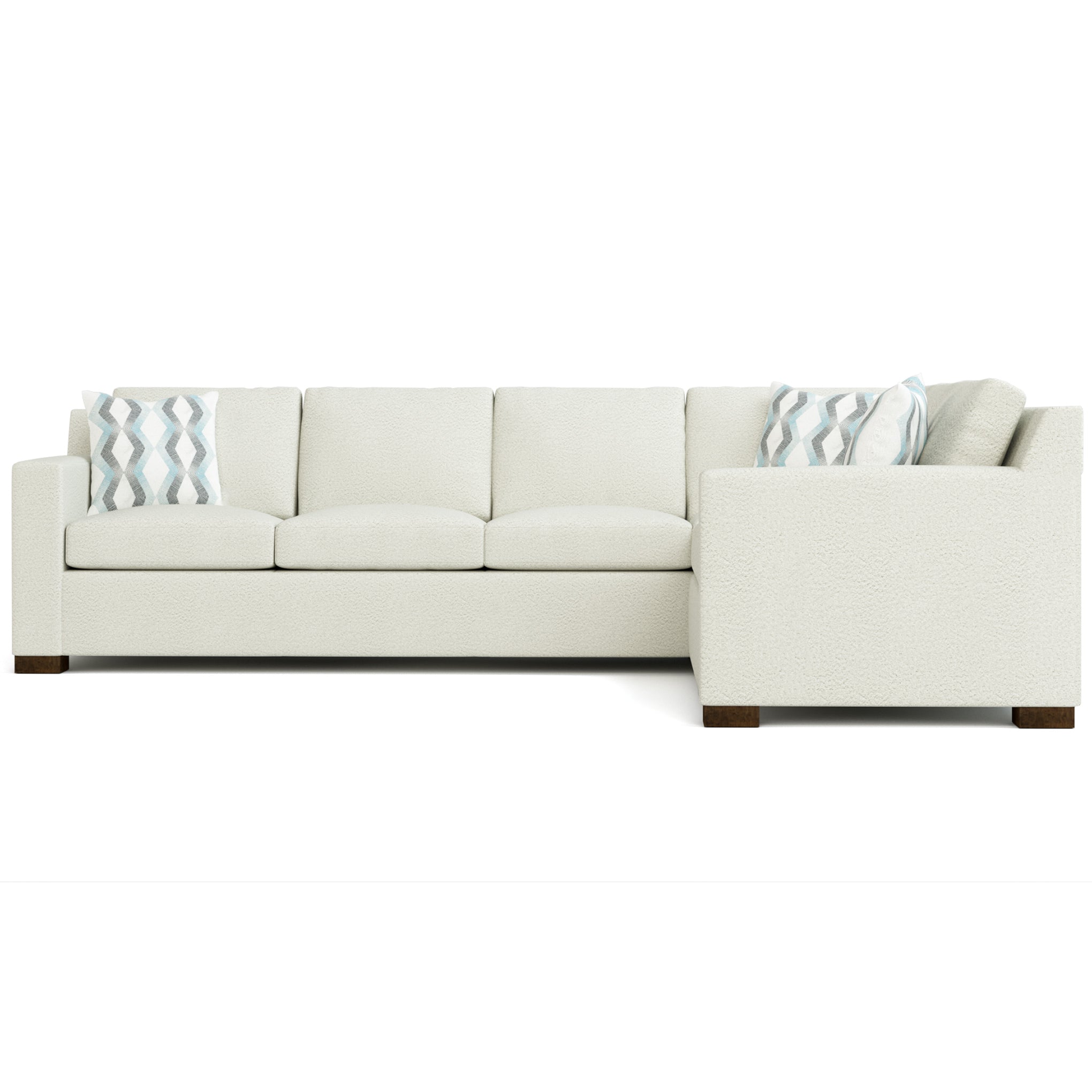 Keene Sectional Sofa - Modern L-Shaped Couch with Reversible Chaise, Soft Fabric Upholstery for Living Room, Family Room & Home Theater Comfort