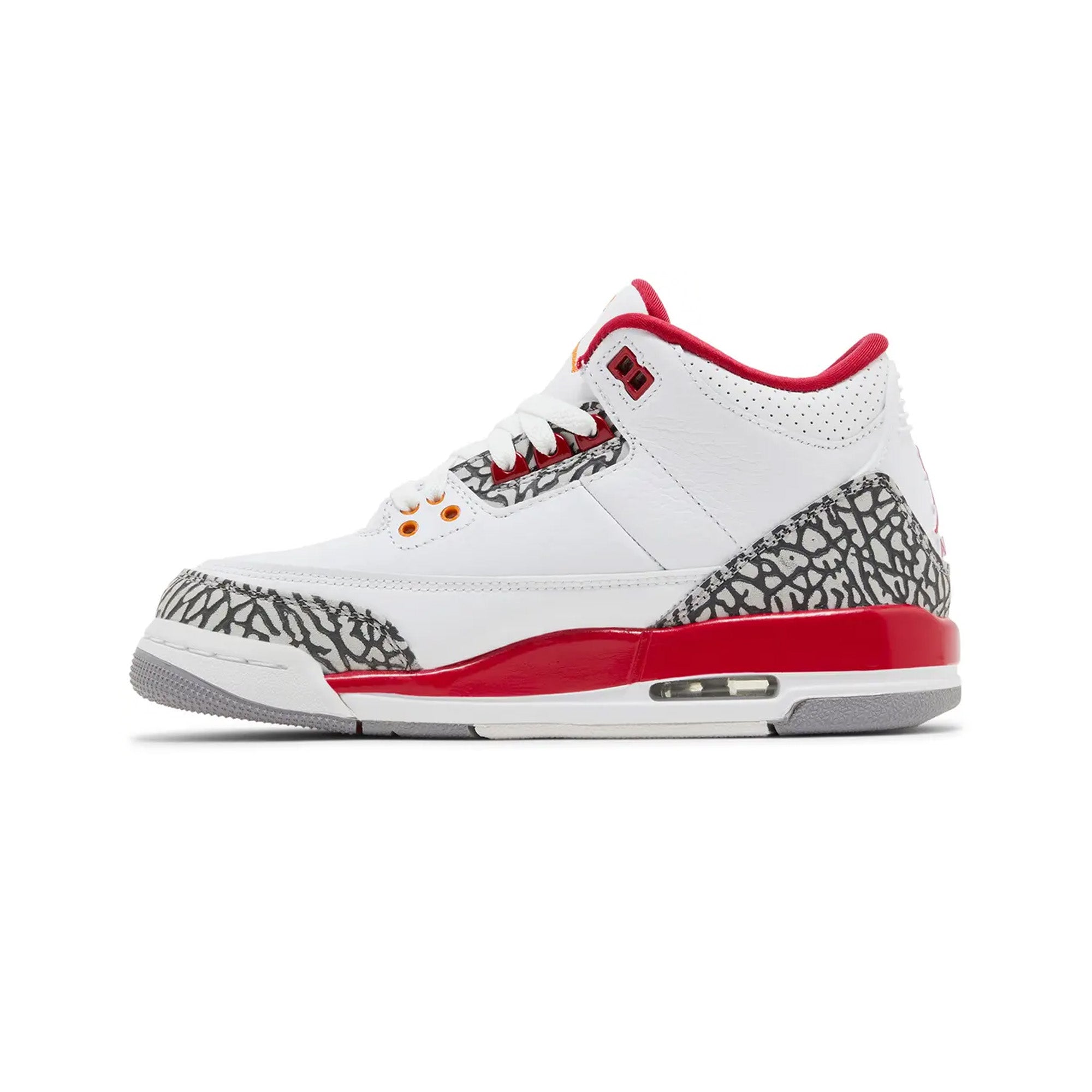 Air Jordan 3 Retro 'Cardinal' GS Basketball Shoes (2022) - Women's Size, Comfortable Cushioning for Casual Wear & Street Style