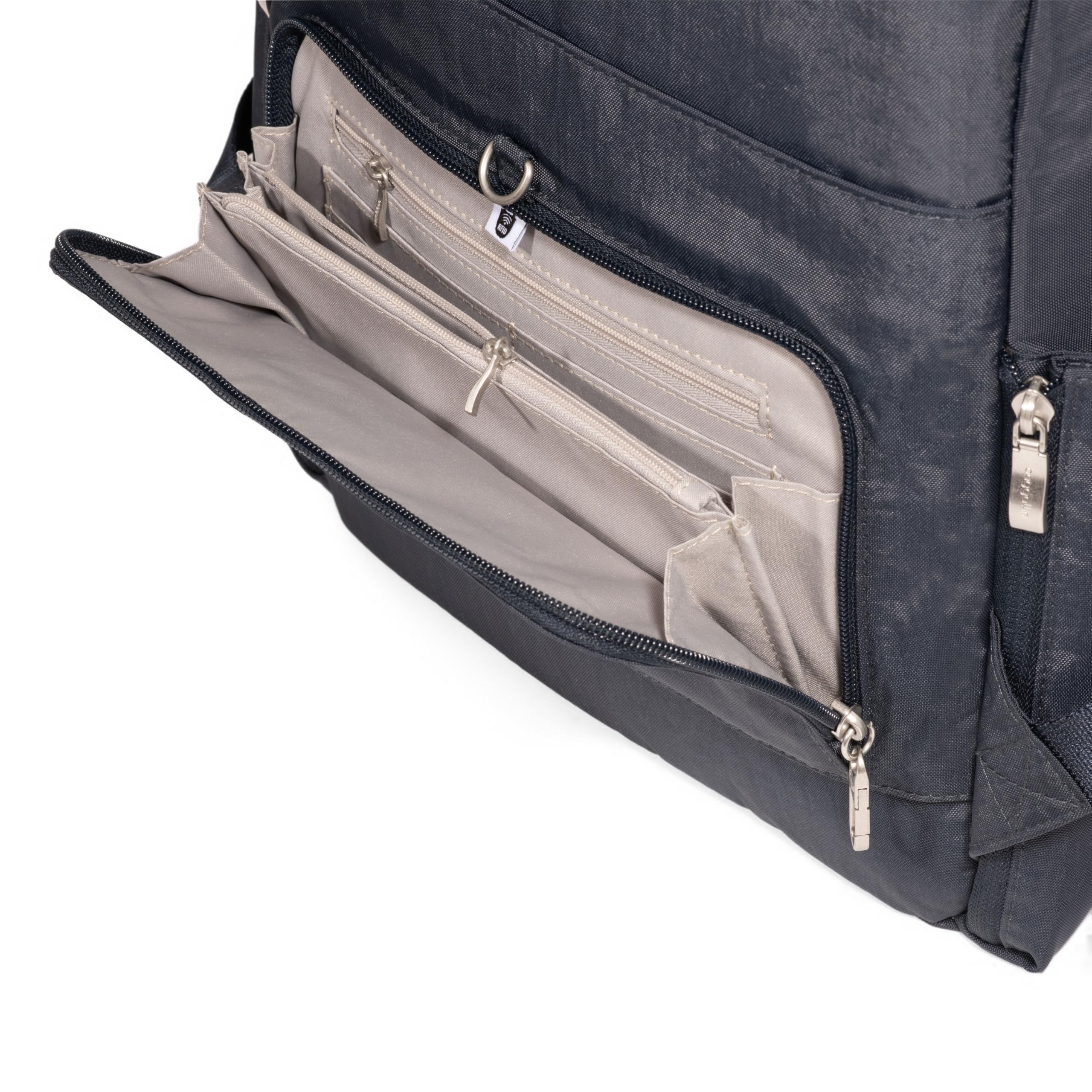 Baggallini Commuter Laptop Backpack 15x11 Inch - Lightweight Travel Backpack with RFID Protection & Luggage Sleeve - Perfect for Business Travel, Daily Commute & College Students