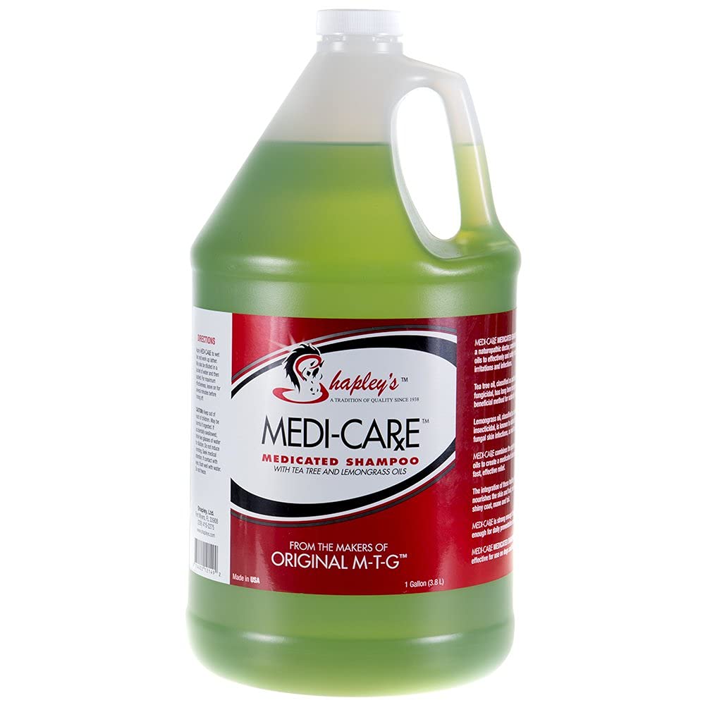 Shapley's Medi-Care Medicated Shampoo - 1 Gallon for Dogs & Horses | Anti-Itch & Dandruff Treatment | Ideal for Grooming, Skin Care & Veterinary Use