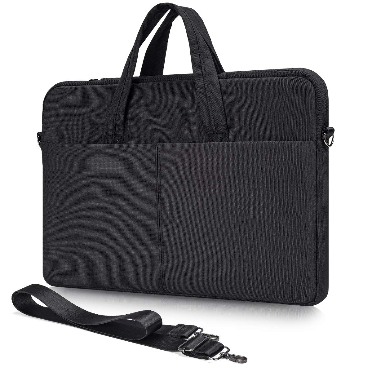 14-15.4 Inch Laptop Sleeve Case for Lenovo IdeaPad Flex 5/Yoga/ThinkPad, Acer Swift 3, Dell Latitude 14/Inspiron/XPS 15, ASUS Chromebook/VivoBook/Zenbook - Waterproof Protective Computer Bag for Work, School & Travel (Black)