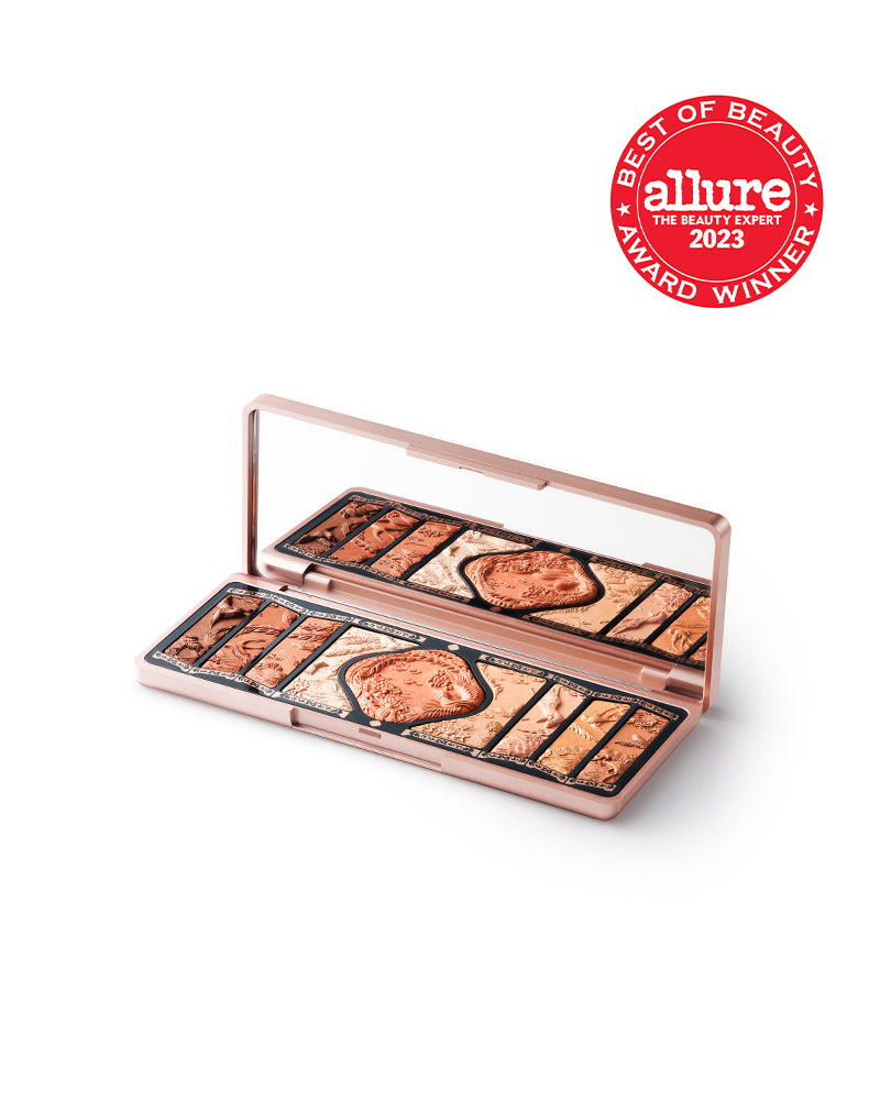 Floral Engraved Phoenix Makeup Palette - 12 Color Eyeshadow & Blush Set for Professional & Everyday Makeup | Perfect for Bridal, Party & Special Occasion Looks
