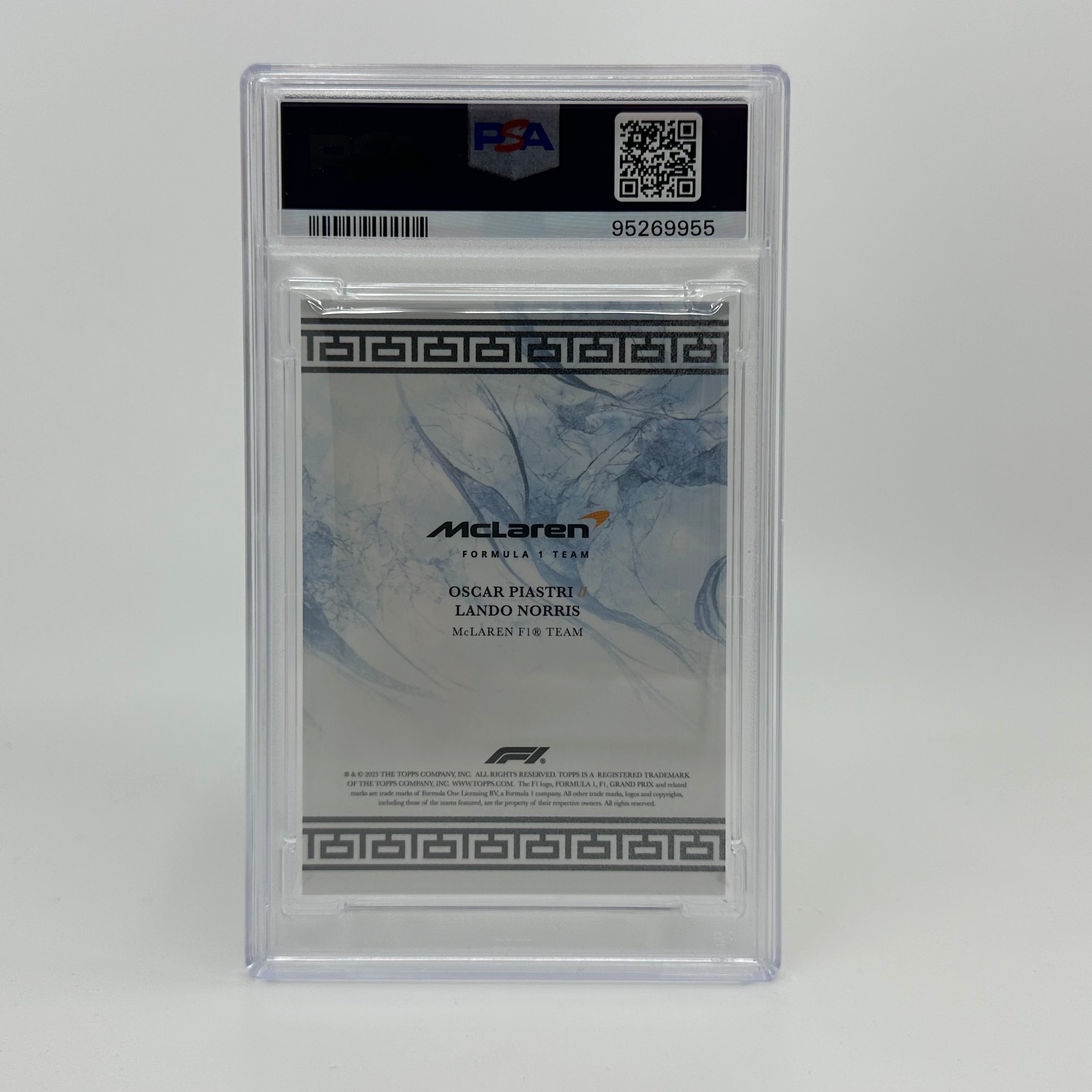 2023 Eccellenza La Squadra PSA 9 /75 Norris/Piastri McLaren F1 Team Gray - Perfect for F1 Collectors, Racing Enthusiasts and Sports Memorabilia Displays