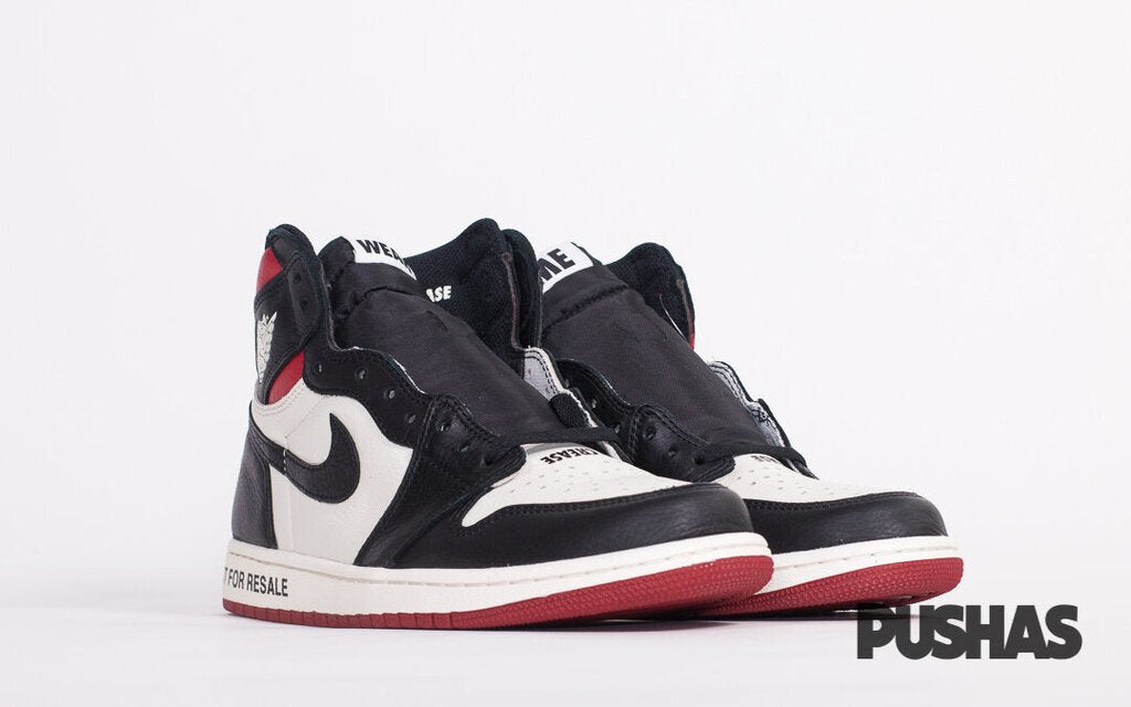 Air Jordan 1 'Not For Resale' Varsity Red Sneakers - New Authentic Basketball Shoes for Men - Perfect for Streetwear & Sneaker Collection