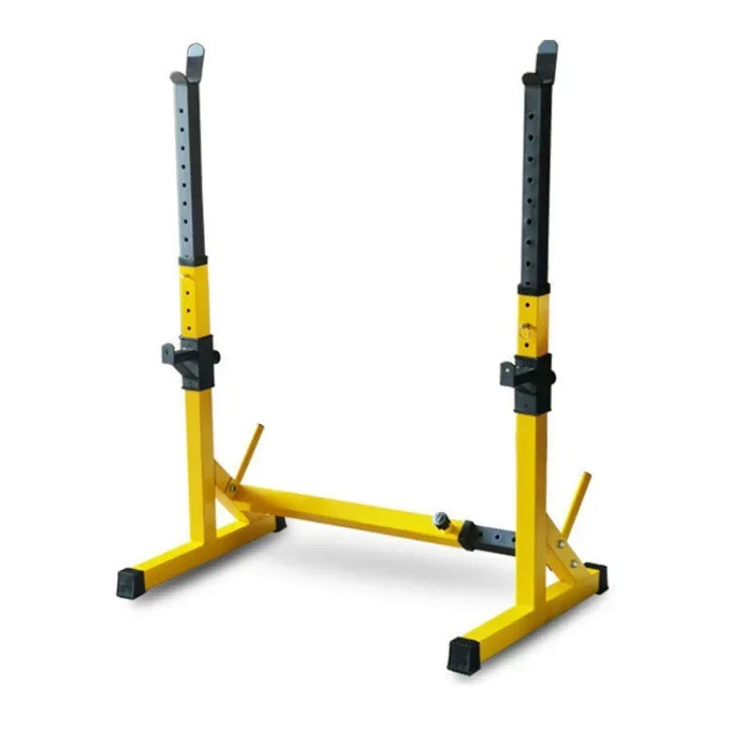 Heavy Duty One Piece Barbell Squat Rack Stand - Steel Weight Lifting Equipment for Home Gym & CrossFit Training - Perfect for Powerlifting, Strength Training & Fitness Workouts