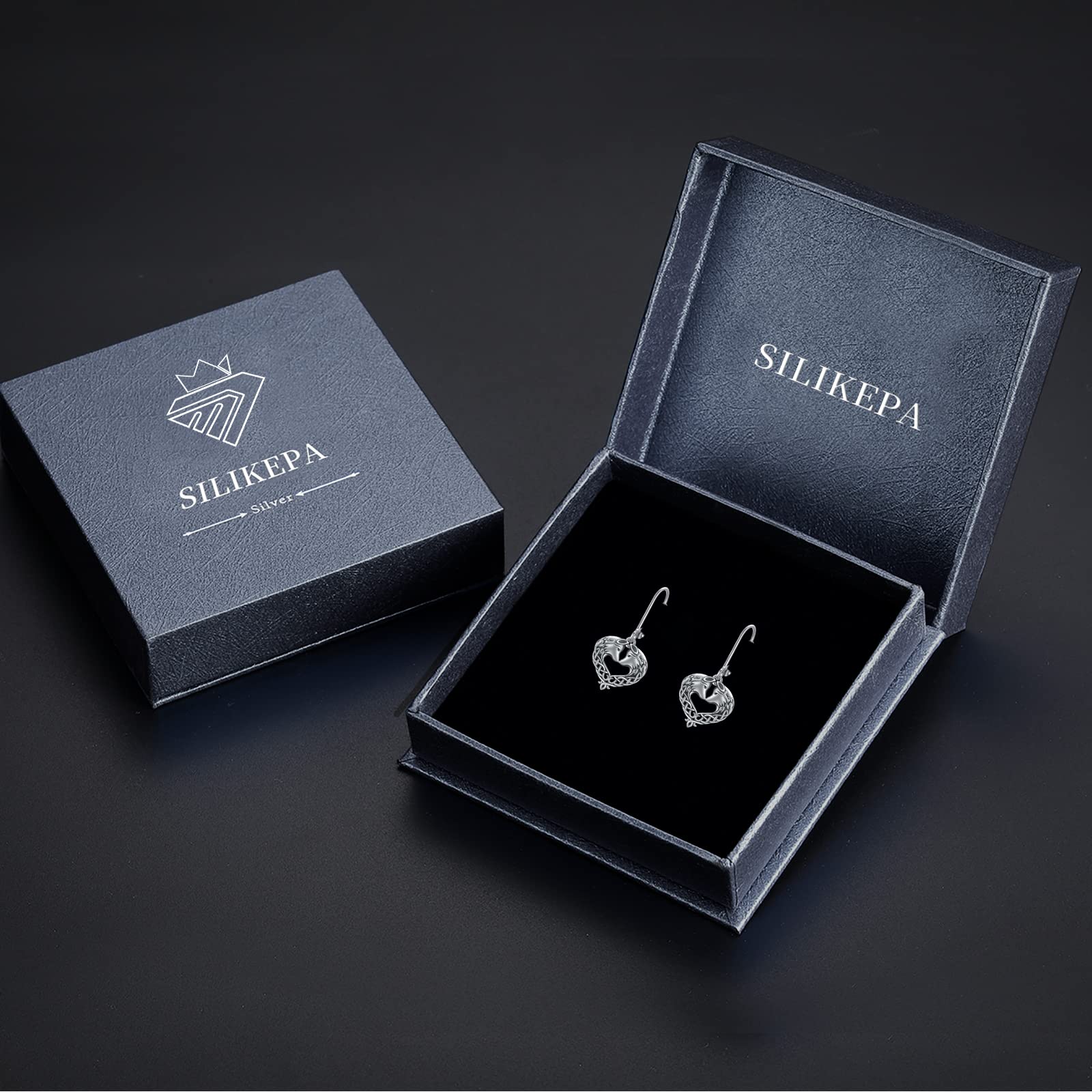 925 Sterling Silver Celtic Animal Earrings for Women - Dragon, Horse & Wolf Dangle Drop Earrings | Unique Handmade Jewelry Gifts for Her | Perfect for Parties, Weddings & Everyday Wear