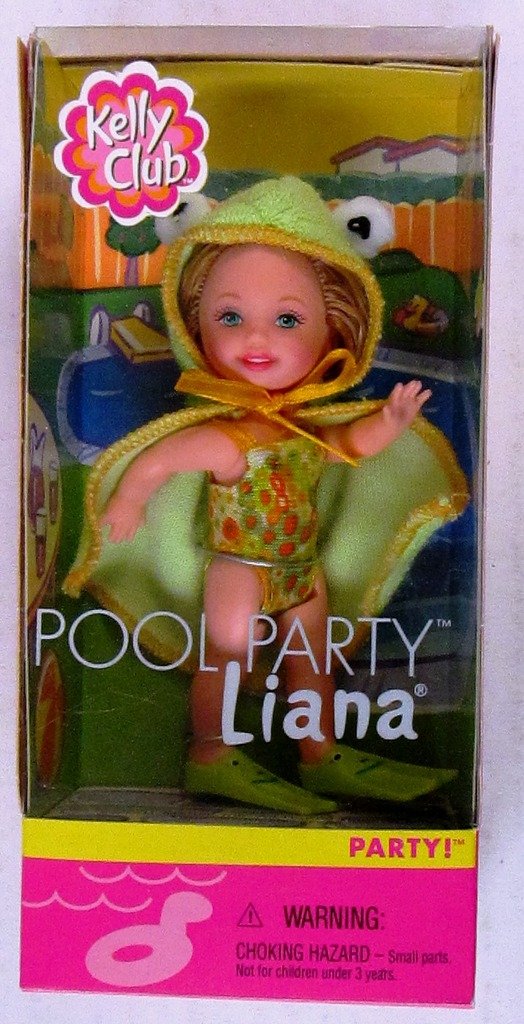 Barbie Kelly Club Liana Pool Party Doll with Frog Outfit (2001 Edition) - Perfect for Collectors, Kids' Pool Parties & 2000s Nostalgia Gifts