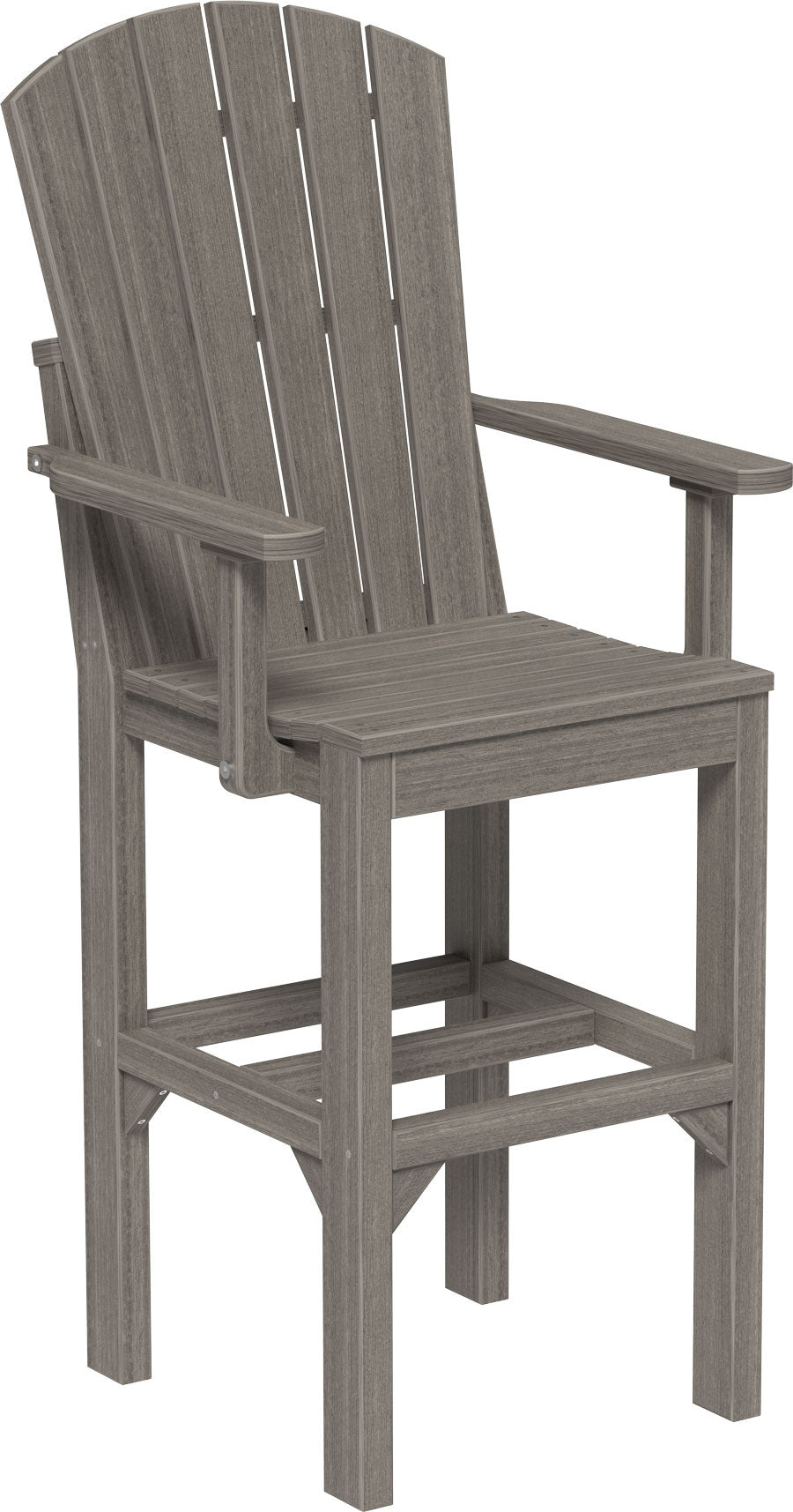 Premium Adirondack Bar Height Arm Chair - Outdoor Patio, Garden, Deck & Poolside Seating - Durable & Weather-Resistant for Ultimate Relaxation