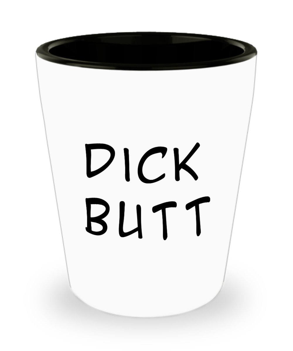 Funny Dick Butt Meme Shot Glass - Novelty Drinking Cup for Parties, Gifts & Bar Games - Perfect for Bachelor Parties, Gag Gifts & Meme Lovers