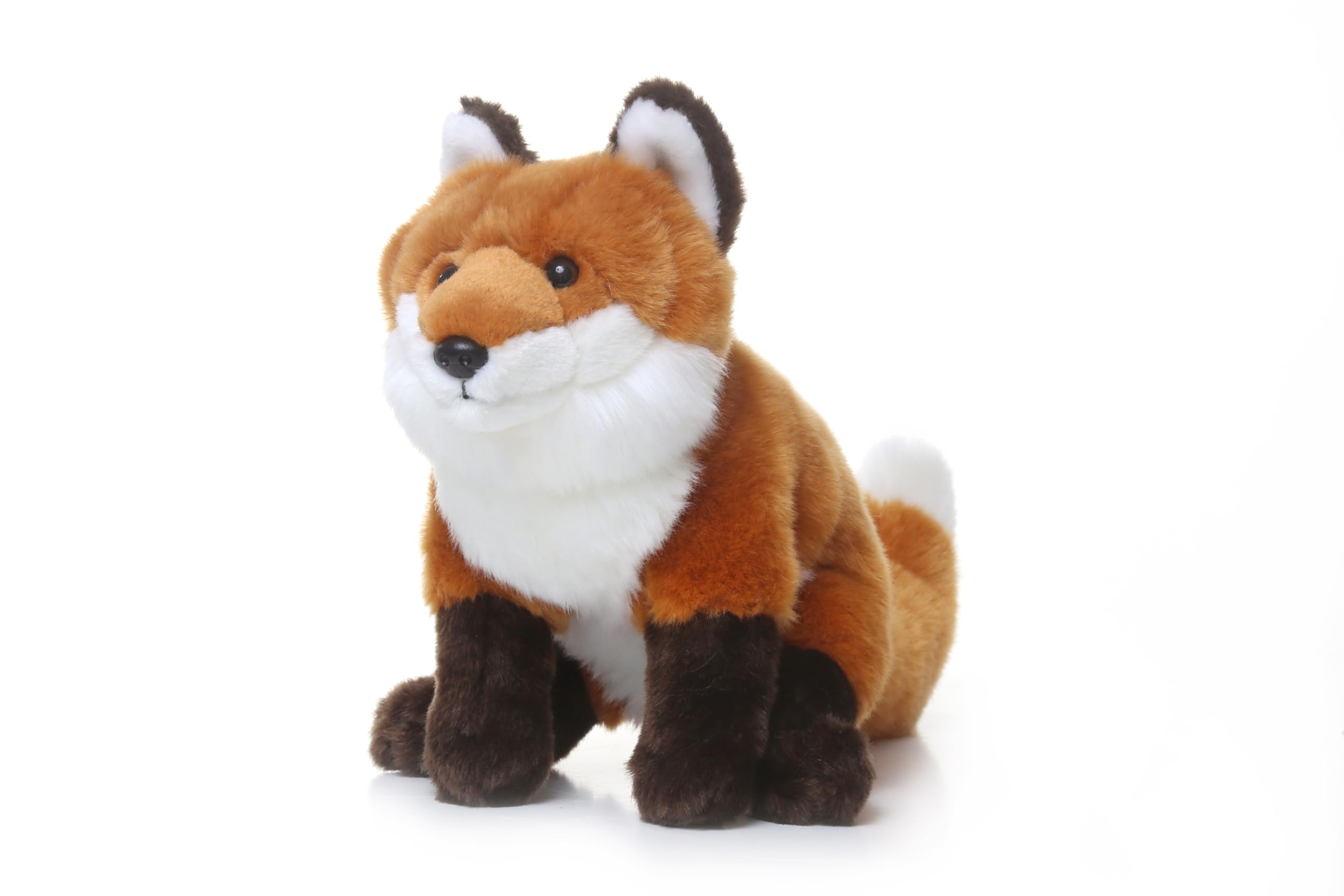TAMMYFLYFLY 11-inch Red Fox Plush Toy - Soft Orange Fox Stuffed Animal Doll for Kids, Cute Cuddly Gift for Birthdays & Nursery Decor