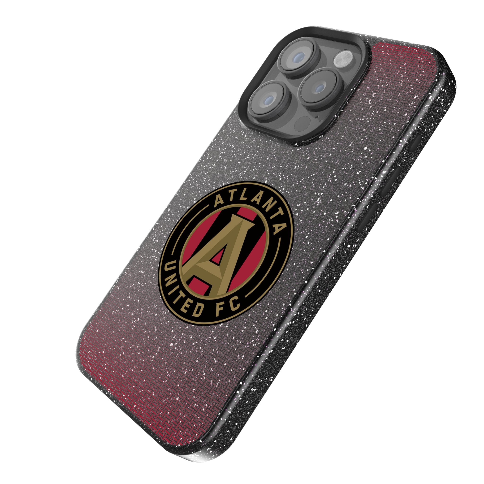 Atlanta United FC Rhinestone Glitter Phone Case for iPhone 14 13 12 11 Pro Max XR XS - Stylish Soccer Team Design with Bling for Fans - Perfect for Game Day & Everyday Use