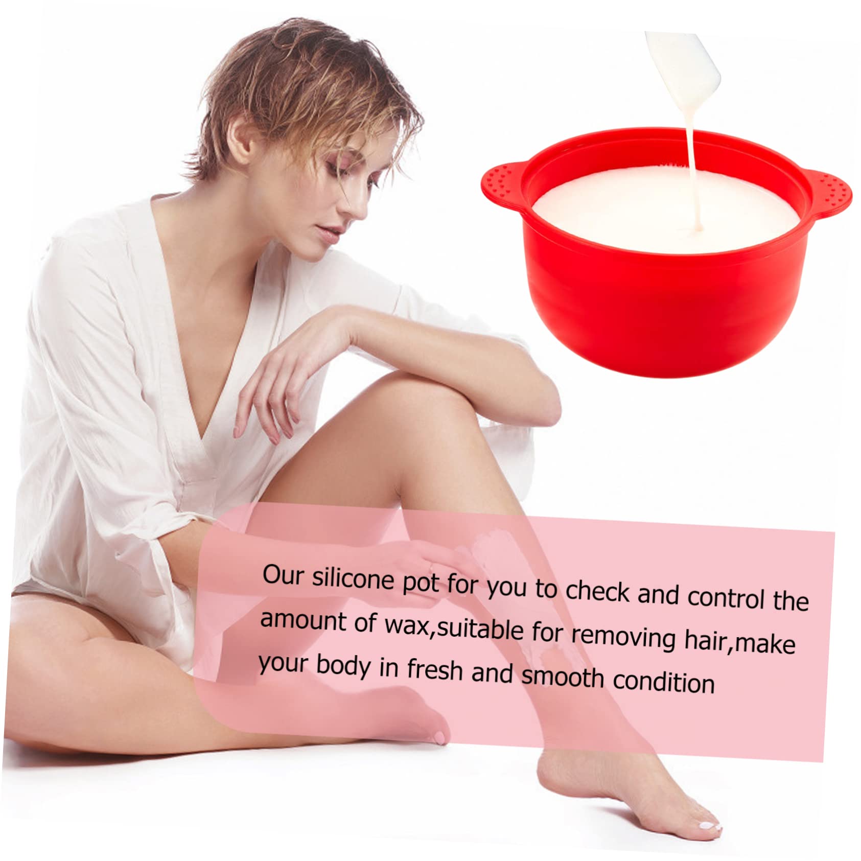 Healeved 2-Pack Removable Wax Warmer Pot with Lid - Professional Depilatory Waxing Bowl for Hair Removal & Candle Wax Melting - Foldable Design for Easy Storage - Perfect for Home Salons & DIY Beauty Treatments