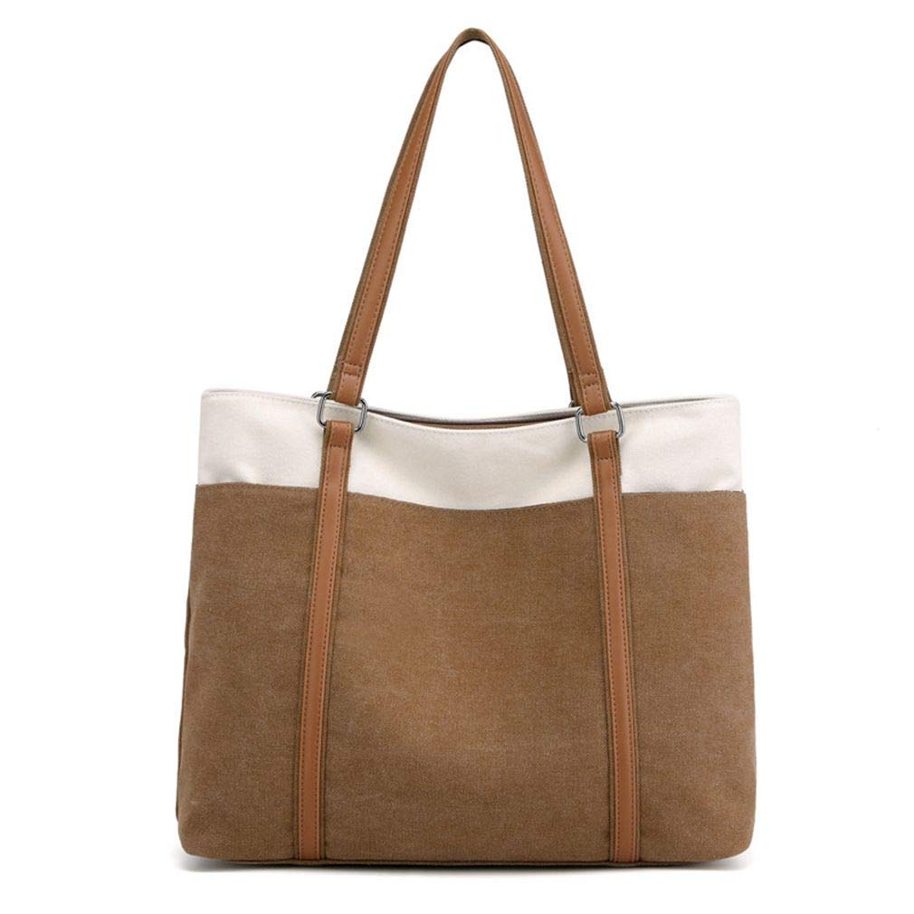 Stylish Large Women's Canvas Tote Bag - Durable Shoulder Handbag for Work, School, Travel & Shopping | Perfect Business Bag, Commuter Bag & Everyday Carry-all