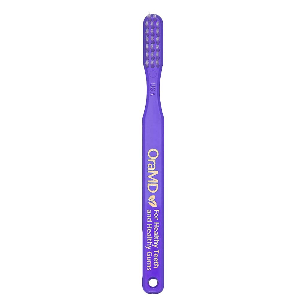 OraMD Soft Bristle Toothbrush for Sensitive Teeth & Gums - Gentle Nylon Bristles Adult Toothbrush - 6 Pack | Dentist-Recommended for Daily Oral Care, Travel & Family Use