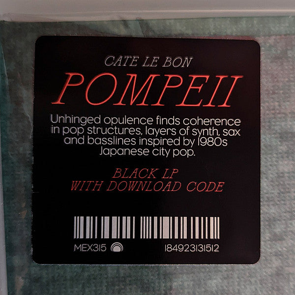 Cate Le Bon Pompeii Vinyl LP Album - Near Mint (NM/M) Condition - Perfect for Record Collectors & Music Lovers