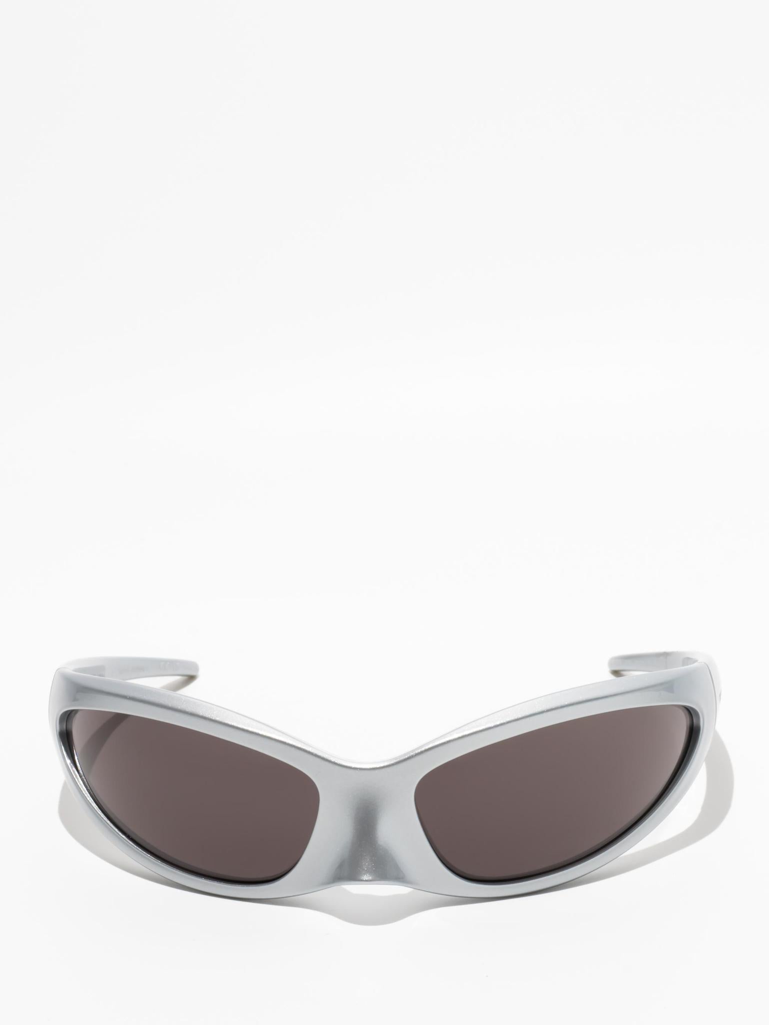 BALENCIAGA SKIN CAT SUNGLASSES - Silver Frame BB0251S 005 | Luxury Designer Shades for Women & Men | Perfect for Beach, Driving & Fashion Outfits