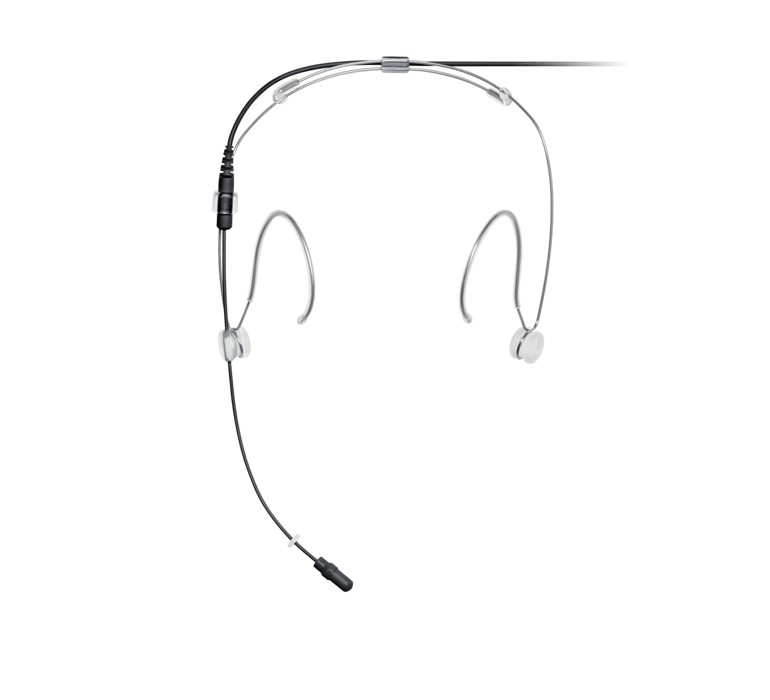 Shure DH5 DuraPlex Omnidirectional Headset Microphone - Professional Quality with Ta4F Connector (Black/Tan/Cocoa) | Ideal for Podcasting, Broadcasting, and Live Performances