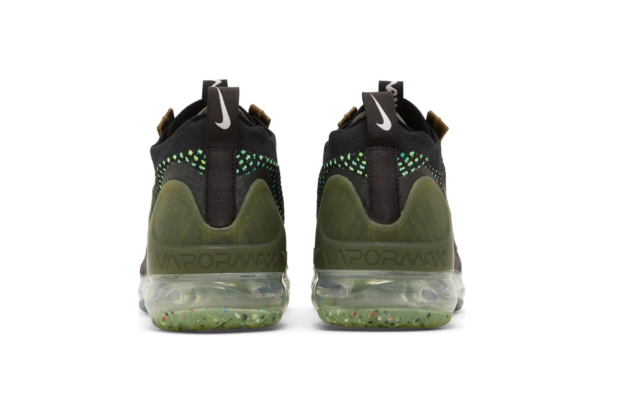 Nike Air VaporMax 2021 FK Running Shoes for Men - Black/Chlorophyll - Size 12 | Lightweight Cushioned Sneakers for Jogging, Gym Workouts & Daily Wear