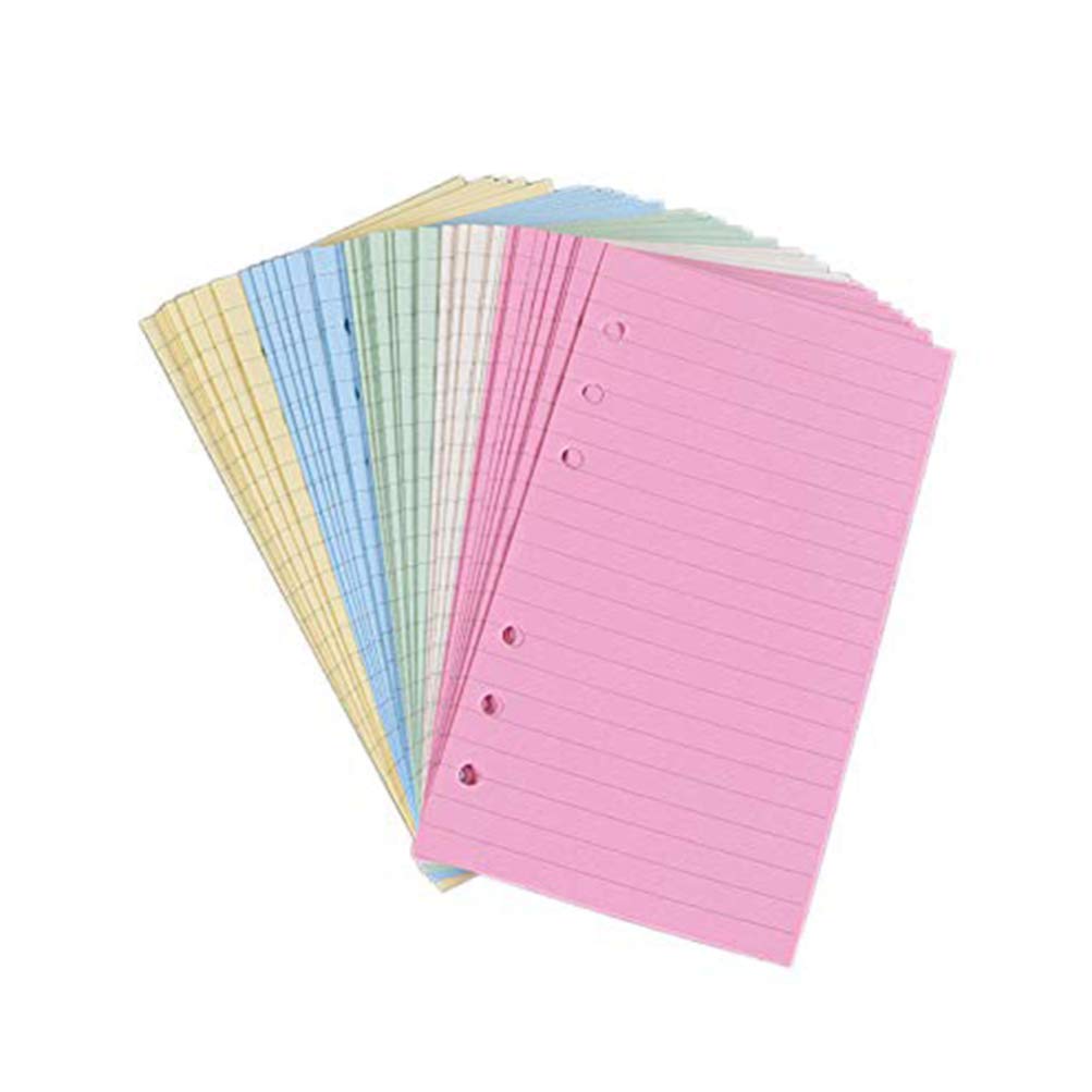 STOBOK 6-Hole A6 Loose Leaf Paper Refills - 50 Sheets Ruled Filler Paper for Planner, Notebook & Journal - Perfect for Office, School & Daily Organization