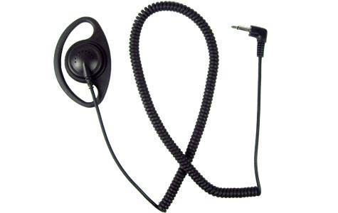 EH 1269SC Professional 2.5mm Right Angle Earphone Kit - Black Noise Isolating In-Ear Headphones for Gaming, Music & Travel Accessories