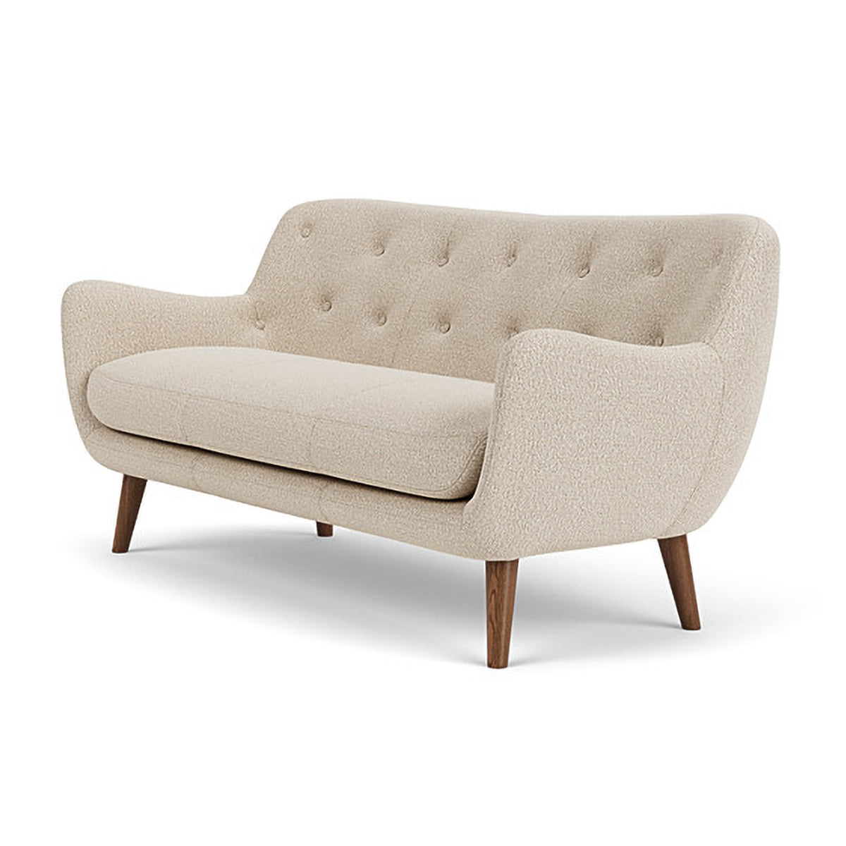 Luxury Herman Boucle 3-Seater Sofa - Modern Upholstered Living Room Couch for Small Spaces, Comfortable Sectional Sofa for Home, Apartment & Office Use