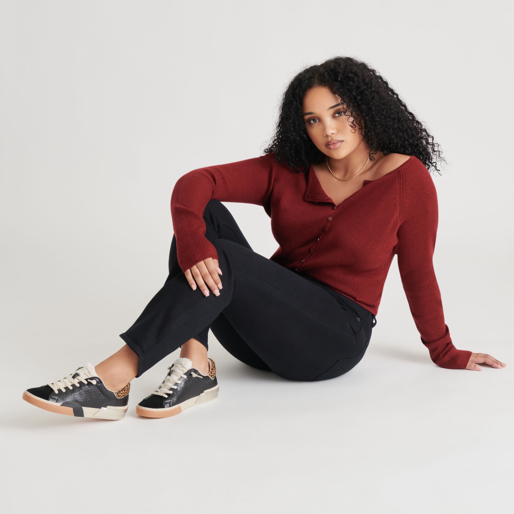 ZINA Plush Sneakers for Women - Black & Multi Woven Comfortable Casual Shoes | Perfect for Walking, Gym, and Everyday Wear