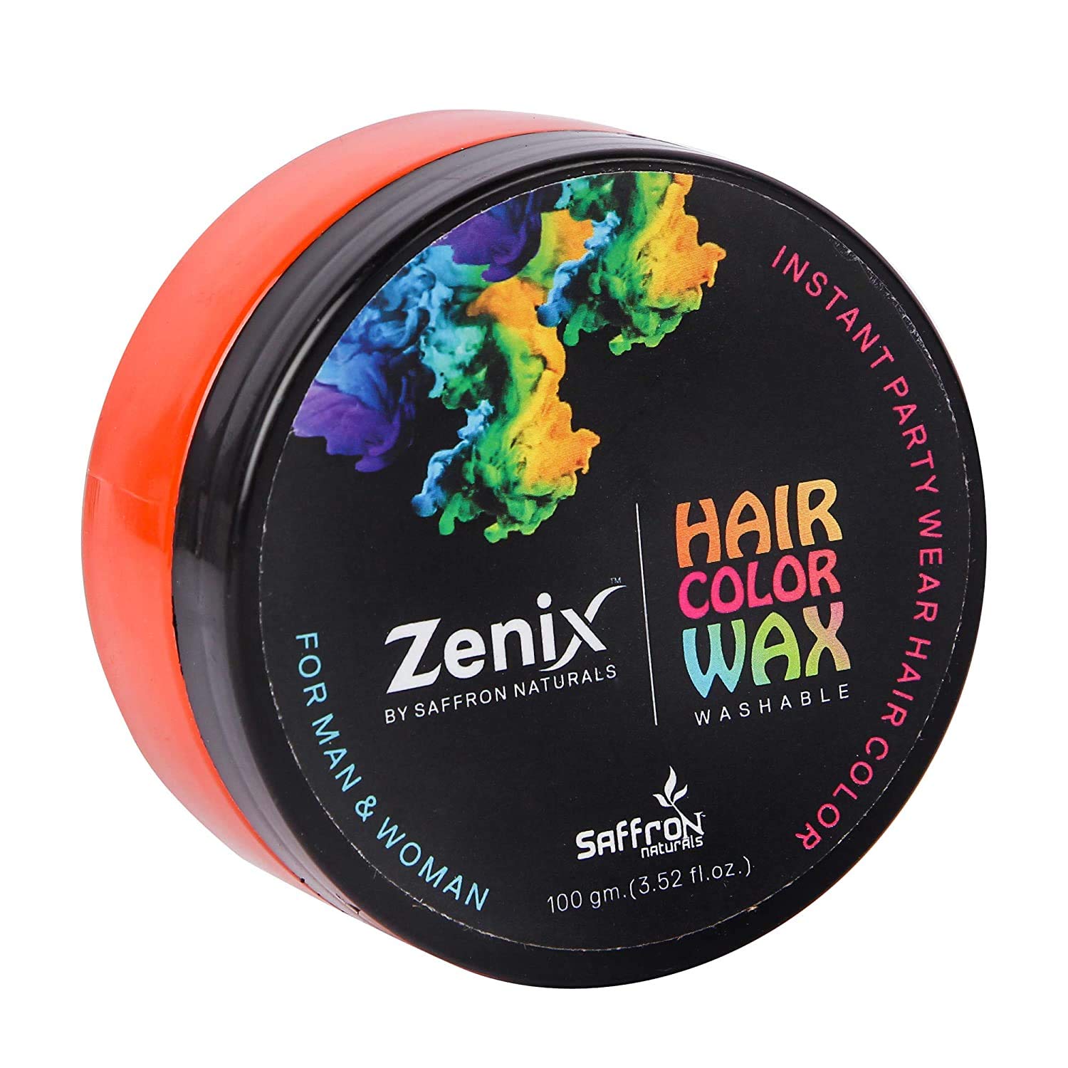Zenix Temporary Hair Color Wax - Washable Instant Hair Dye for Men & Women (Pack of 2, 200g) - Red Hair Styling Wax for Parties, Halloween & Cosplay