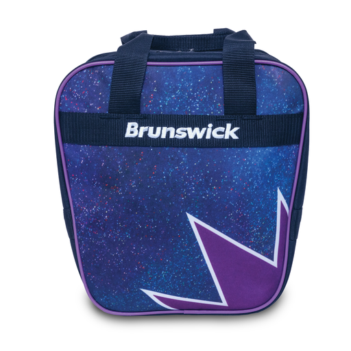 Brunswick Spark Deep Space Single Tote Bowling Bag - Premium Bowling Accessory for Men & Women - Perfect for League Play & Practice Sessions