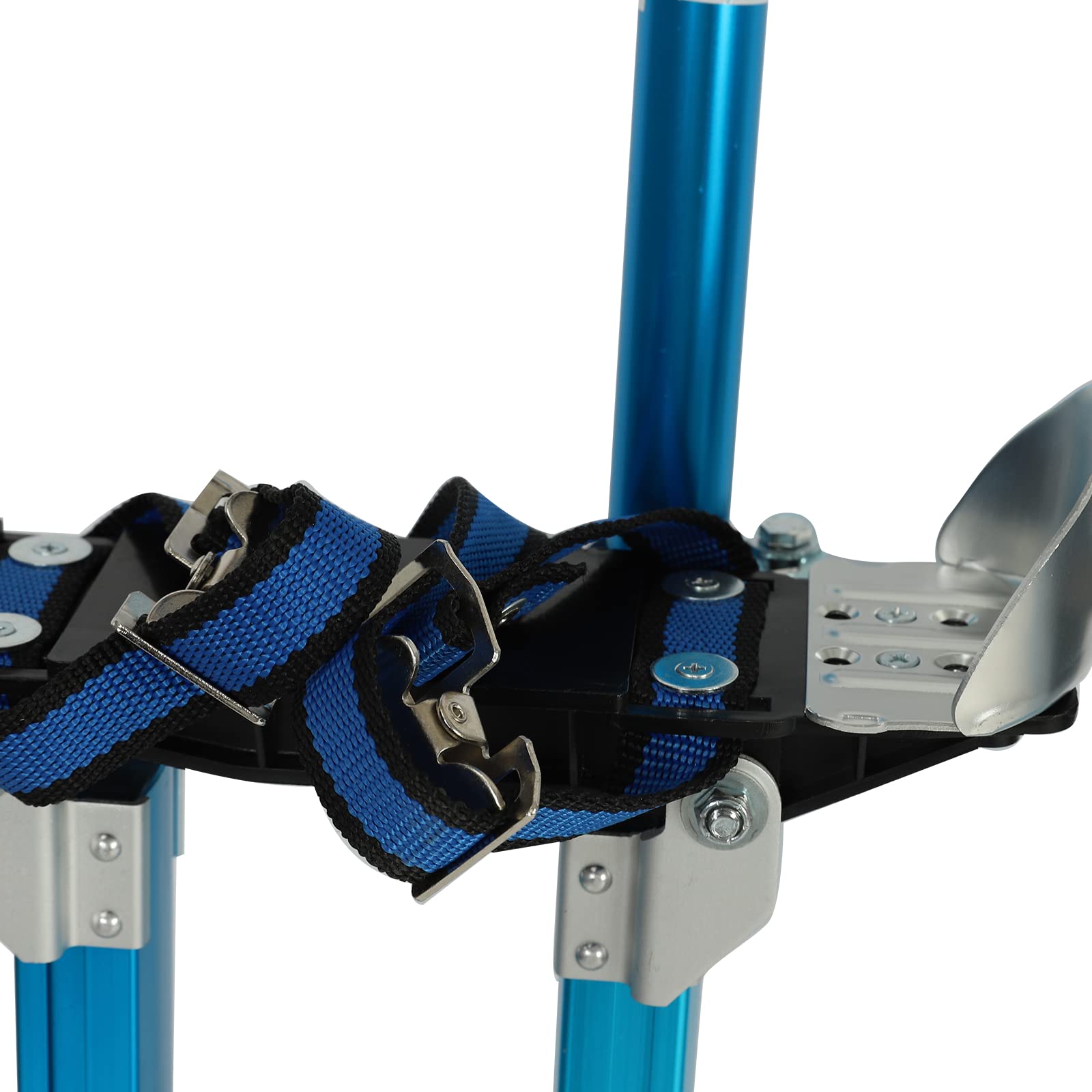 SUPERFASTRACING 36-50 Inch Adjustable Aluminum Drywall Stilts for Painters - Lightweight Construction Walking Stilts for Painting, Taping, Ceiling Work (Blue) - Perfect for Professional Painters, Drywall Installers and DIY Home Renovation Projects