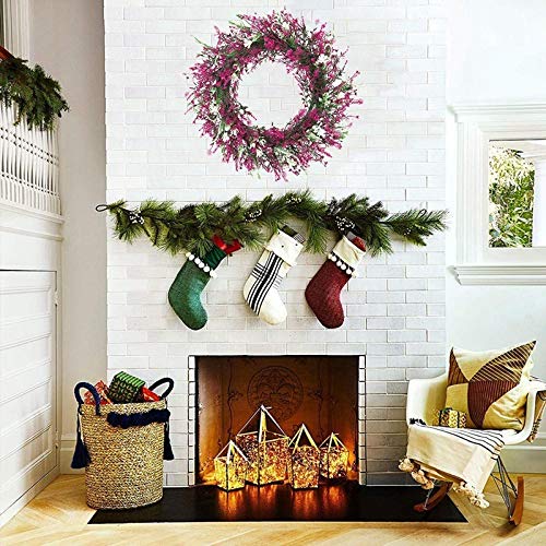 Artificial Phoenix Tail Leaf Wreath - 45cm Elegant Door Garland for Wedding, Home Decor, Front Door, Wall Hanging | Perfect for Boho, Farmhouse & Rustic Style Decorations
