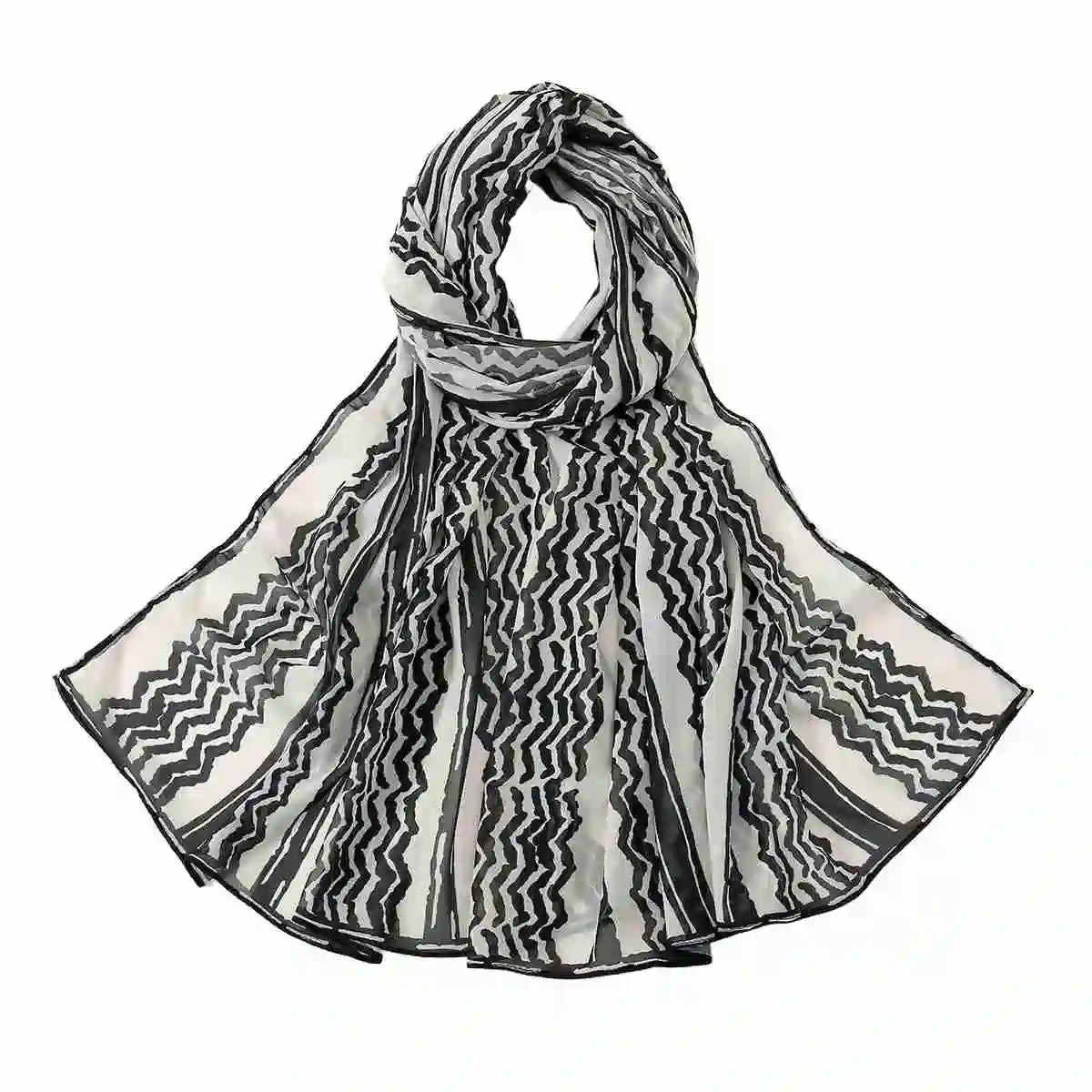 Urgarment Women's Keffiyeh Palestine Hijab Scarf - Lightweight Chiffon Kuffiyeh with 20 Color Options - Perfect for Everyday Wear, Cultural Events & Modest Fashion