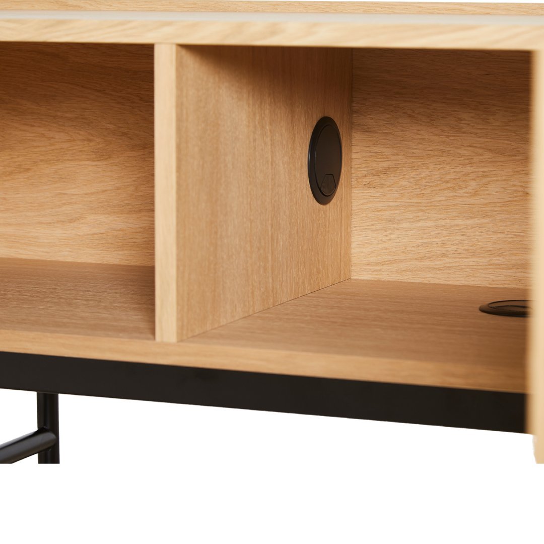 Modern Array Low Sideboard - Stylish Storage Cabinet for Living Room, Bedroom & Dining Room - Perfect for Organizing Home Decor & Essentials