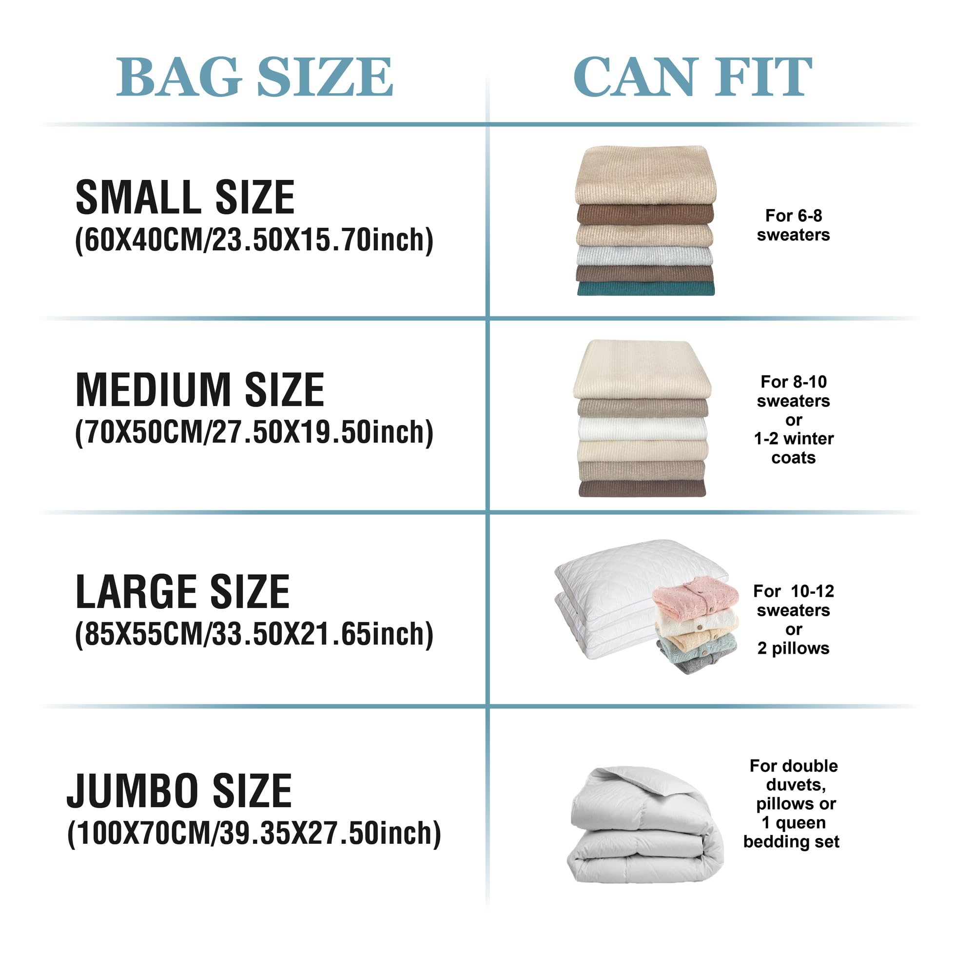**12-Pack Vacuum Storage Bags with Electric Pump (2 Jumbo, 2 Large, 4 Medium, 4 Small) - Space Saver Bags for Clothes, Comforters, Blankets & Bedding - Perfect for Travel, Moving & Seasonal Storage**